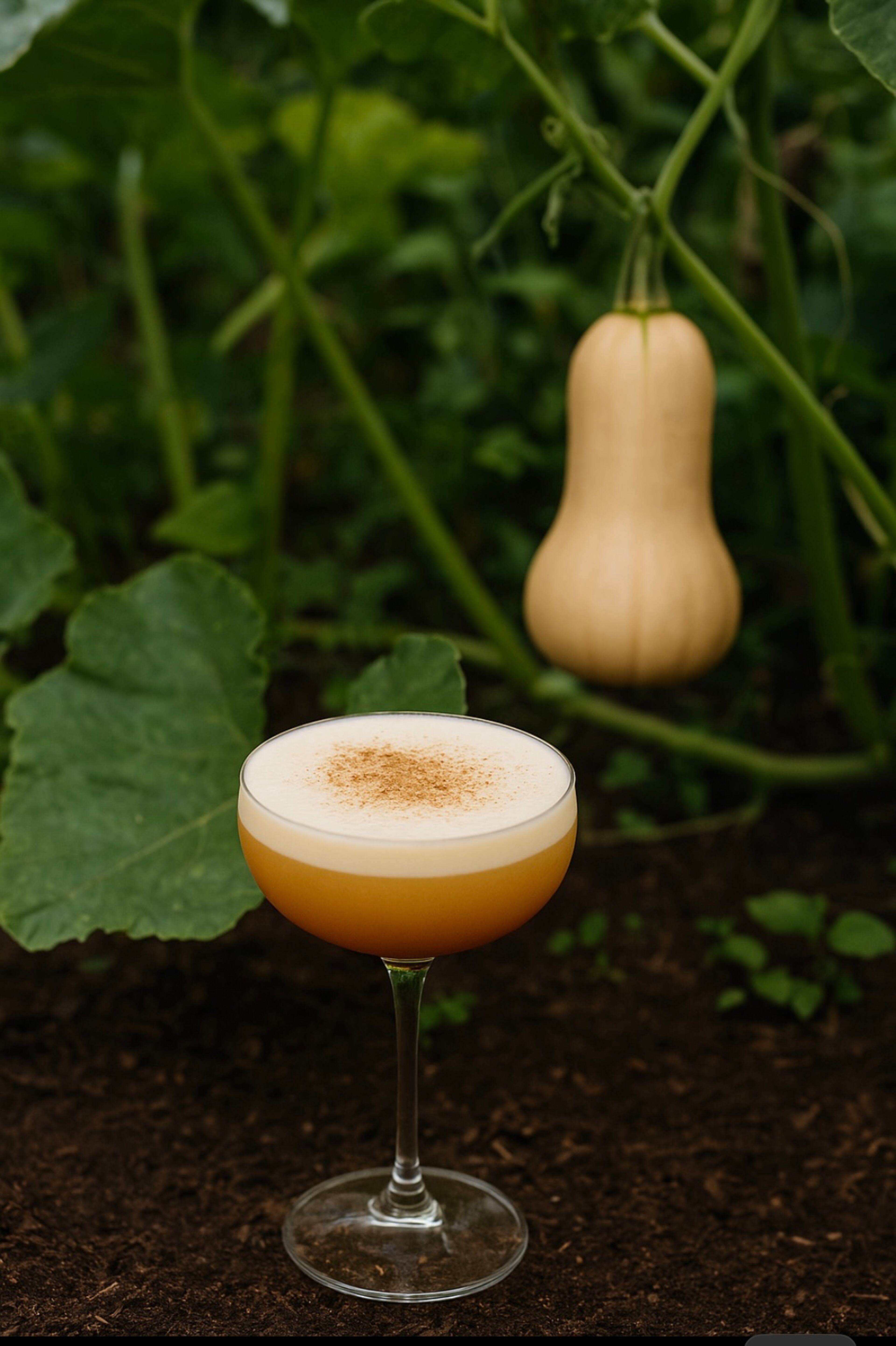 The Maple Gourd Flip at Milton's Cuisine and Cocktails is made with hand-harvested squash from the restaurant's 1-acre on-site garden. (Courtesy of Milton's Cuisine and Cocktails)