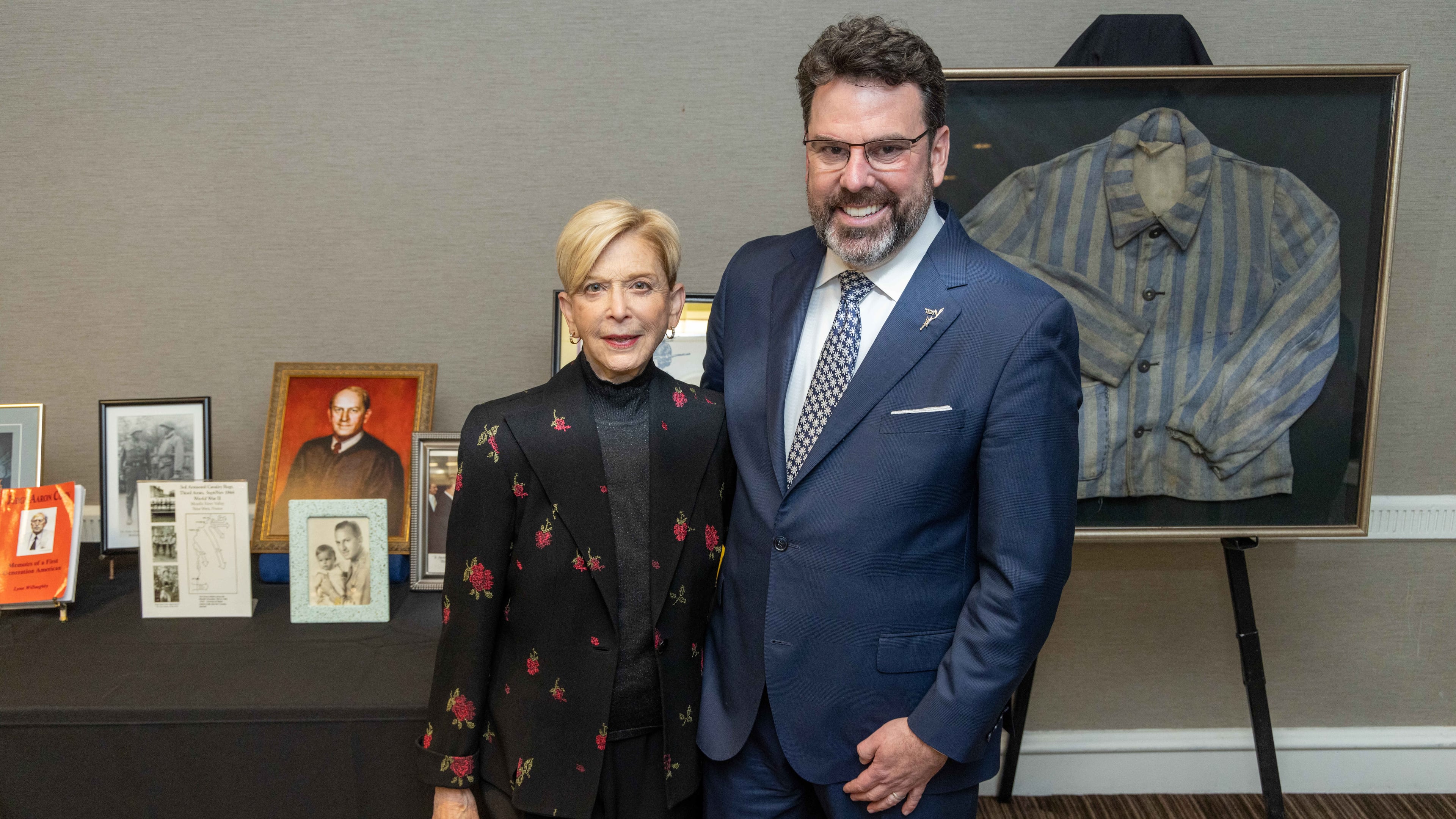 Portrait of Gail Cohn and Reuben Sloan,MD with artifacts from their father as they prepare to give a presentation to Resurgeons stockholders about their World War II connection at the Westin Atlanta at Perimeter.
PHIL SKINNER FOR THE ATLANTA JOURNAL-CONSTITUTION