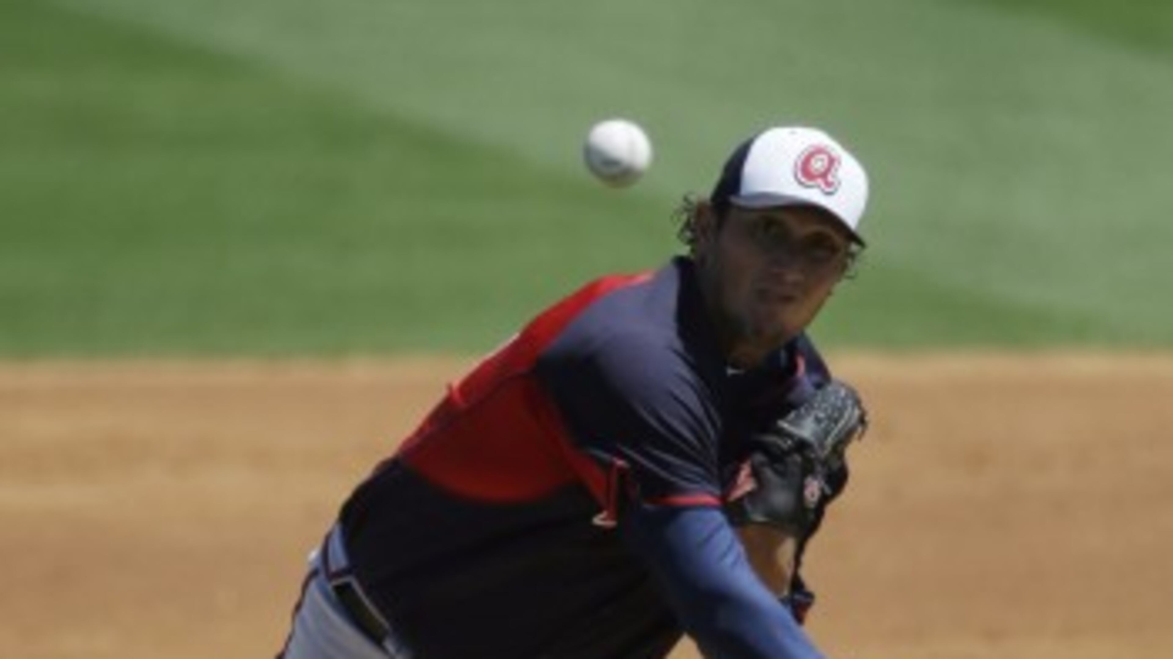Atlanta Braves starting pitcher Freddy Garcia throws in the first inning of an exhibition spring training baseball game against the St. Louis Cardinals, Thursday, March 13, 2014, in Jupiter, Fla. (AP Photo/David Goldman) Pitcher Freddy Garcia, 37, surprisingly was released by the Braves. (AP)