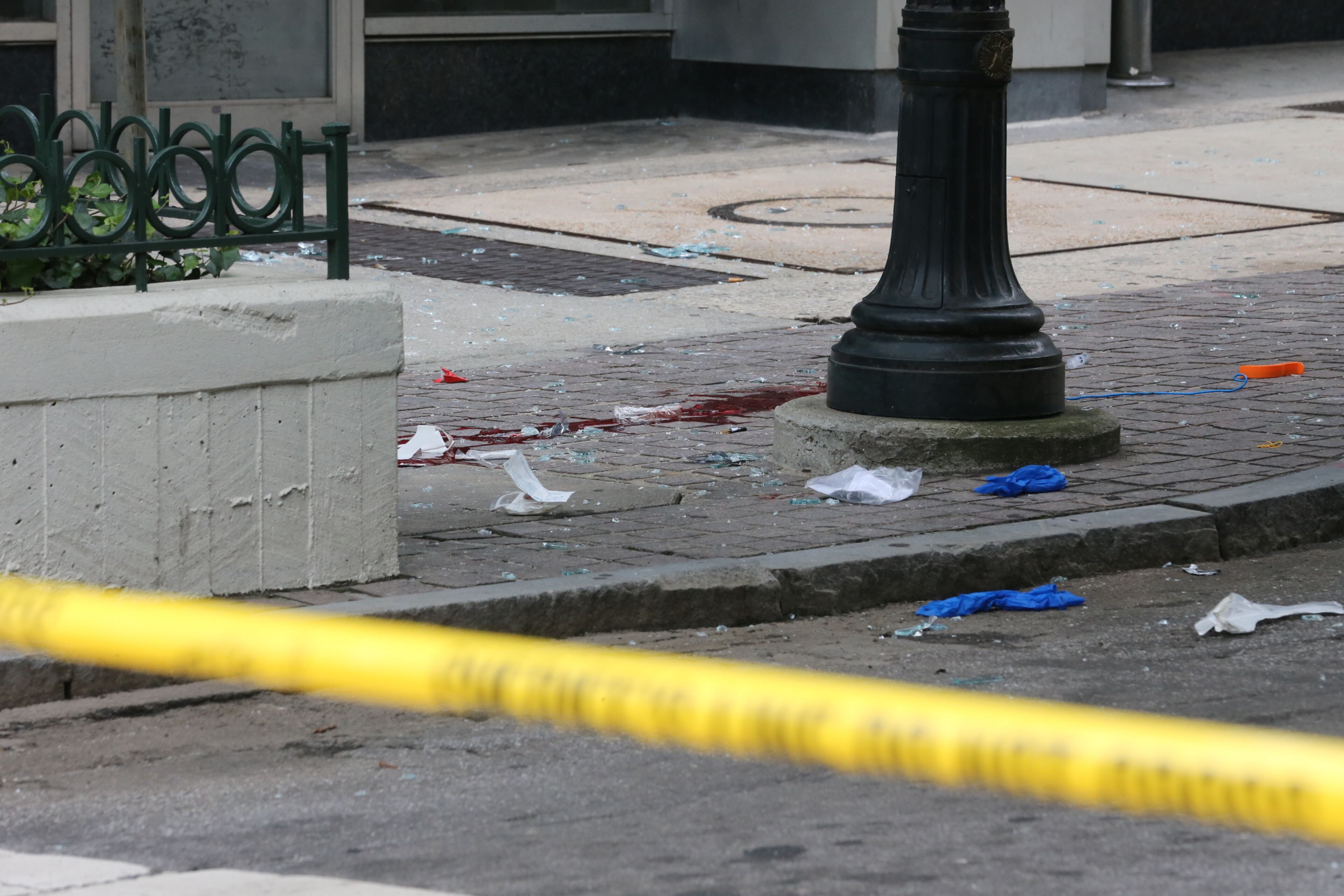 The handcuffed man was attempting the flee a pretrial facility in downtown Atlanta when he leapt out a window and fell multiple stories to the sidewalk below, police said. JOHN SPINK/JSPINK@AJC.COM