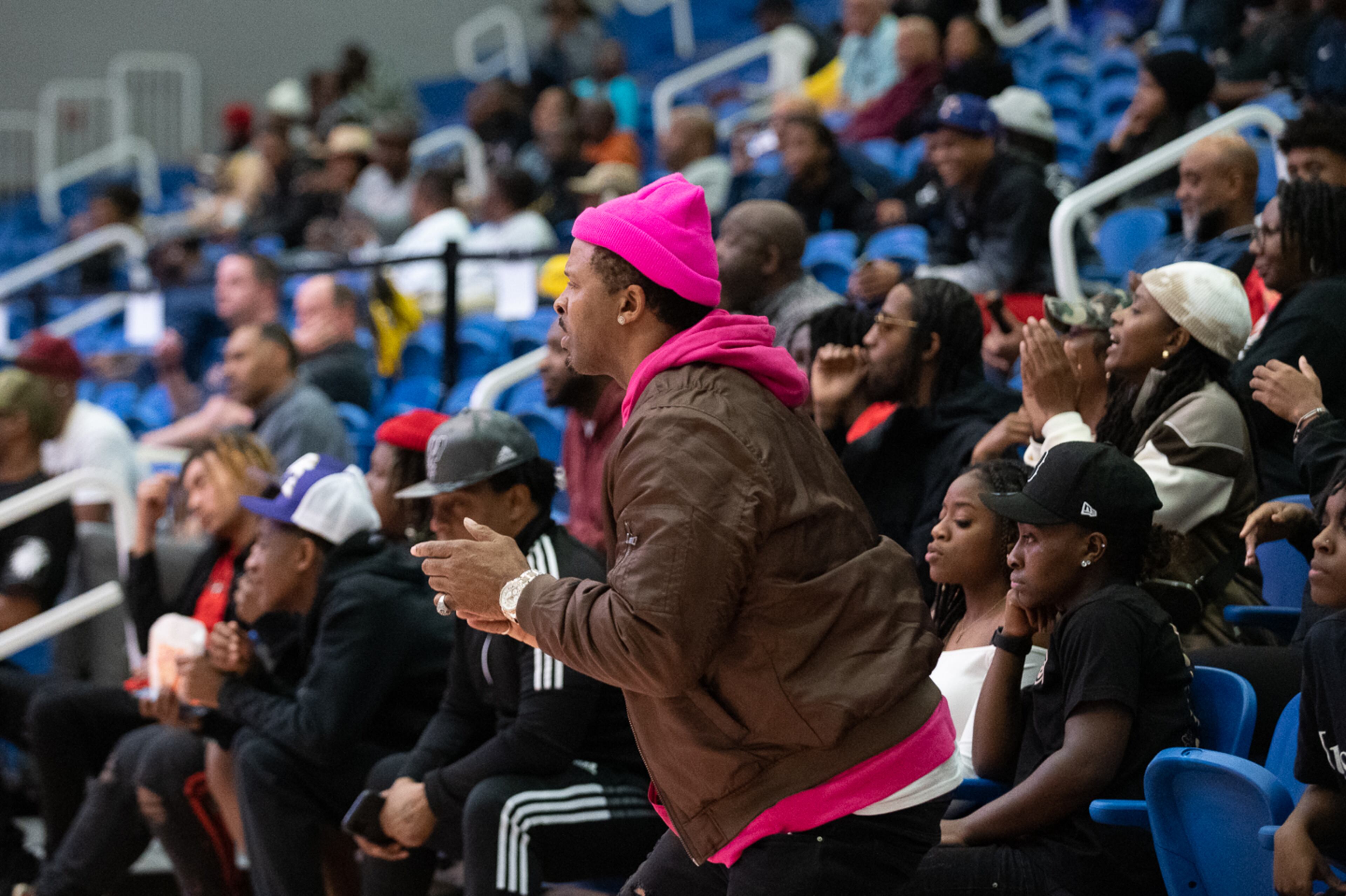 Fans cheer during the GHSA AAAAA girls game between Kell and Jackson. Jamie Spaar for the Atlanta Journal-Constitution