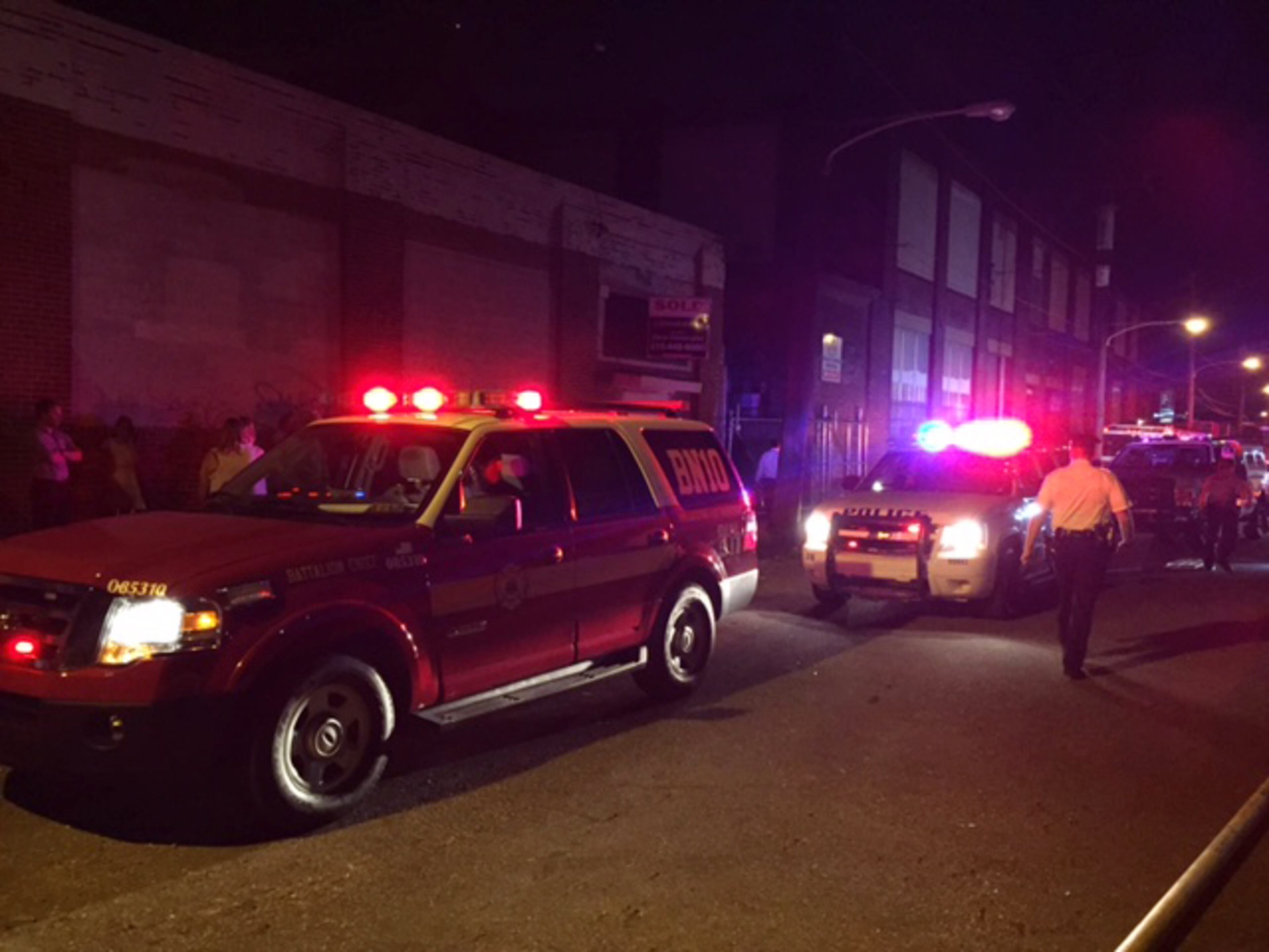 Vehicles surround the scene of an Amtrak train crash Tuesday, May 12, 2015, near Philadelphia. Train 188 was traveling from Washington, D.C., to New York City. (AP Photo/Paul Cheung)