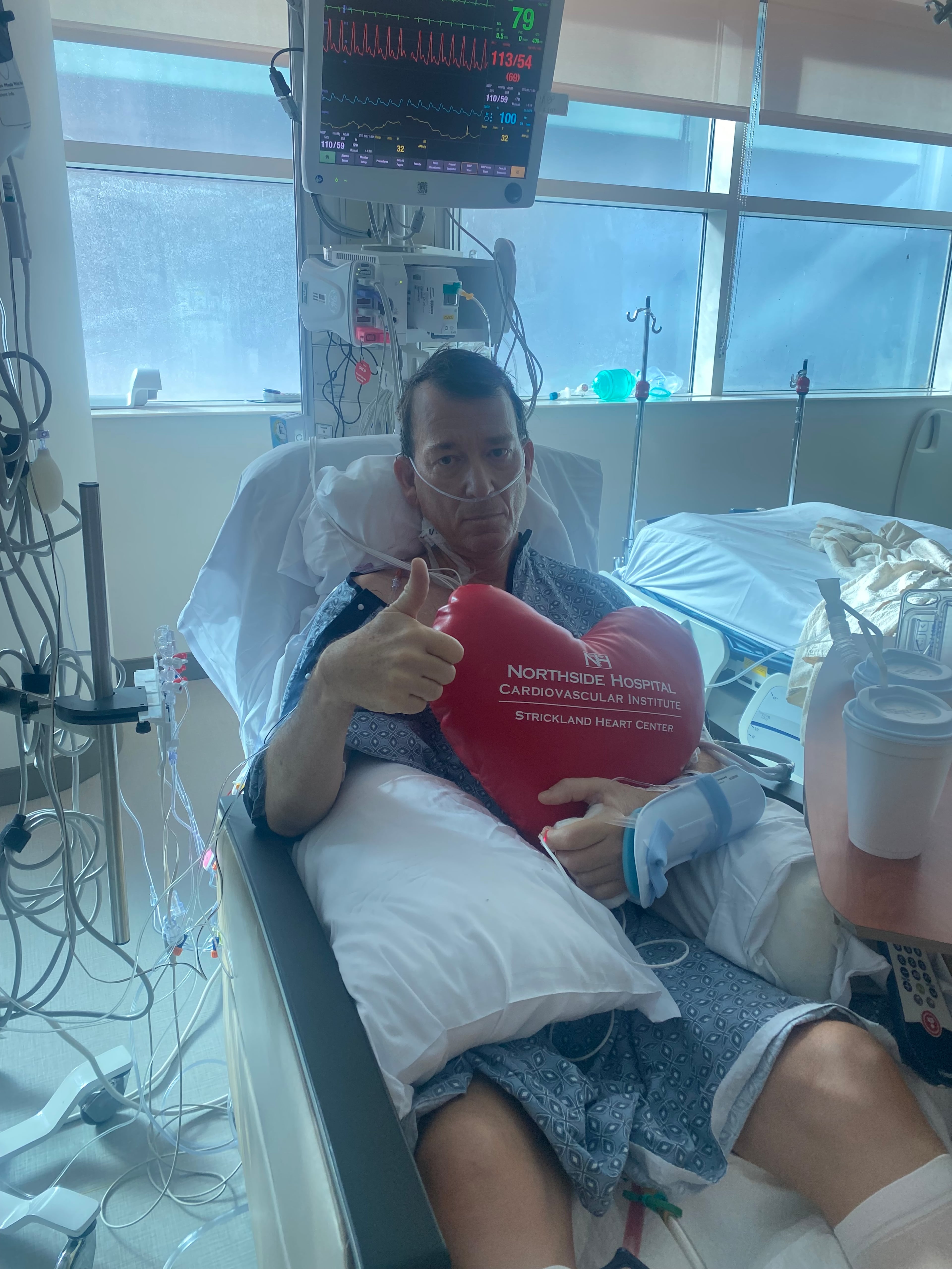 Spanish teacher Keith Hooper could have died after a massive heart attack suffered at school in January. Now he's even more focused on a better lifestyle. (Courtesy of Northside Hospital Cherokee)