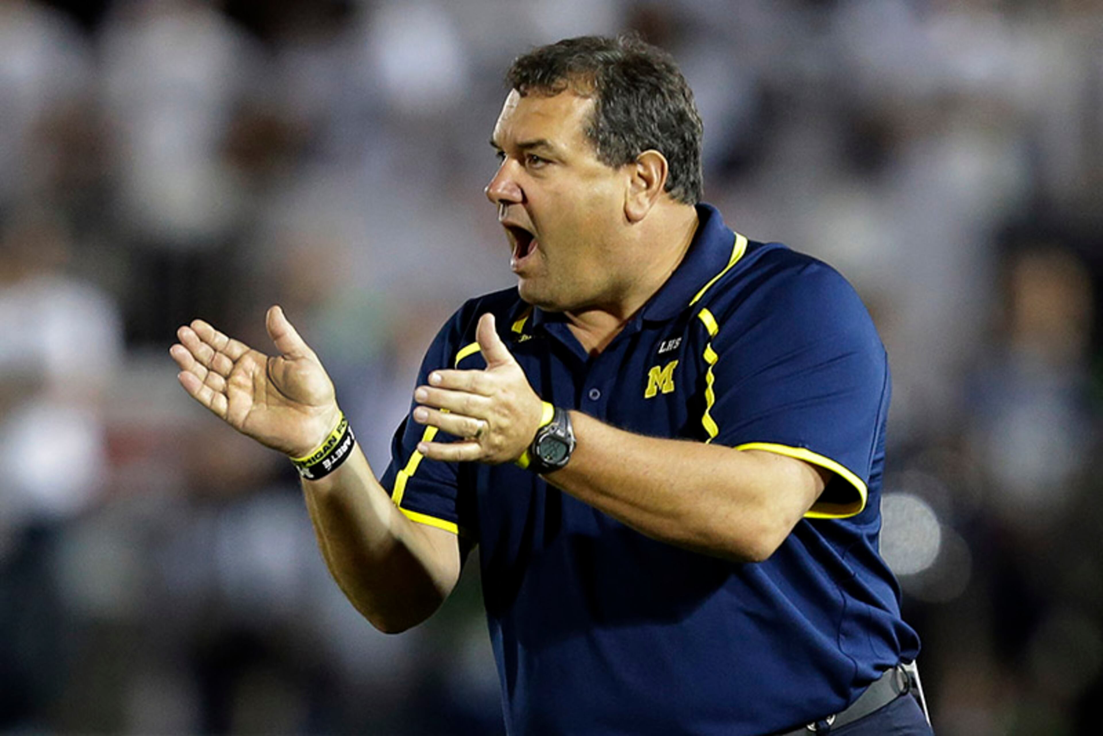 8. Brady Hoke, Michigan: Prior to landing the Wolverines' head coaching job in 2011, Brady Hoke held the same position at Ball State and San Diego State. In his first season at Ann Arbor Michigan claimed its first 10-win season since 2006 and posted a winning record in Big Ten conference play for the first time since 2007. He will earn $4.154 million in 2013.