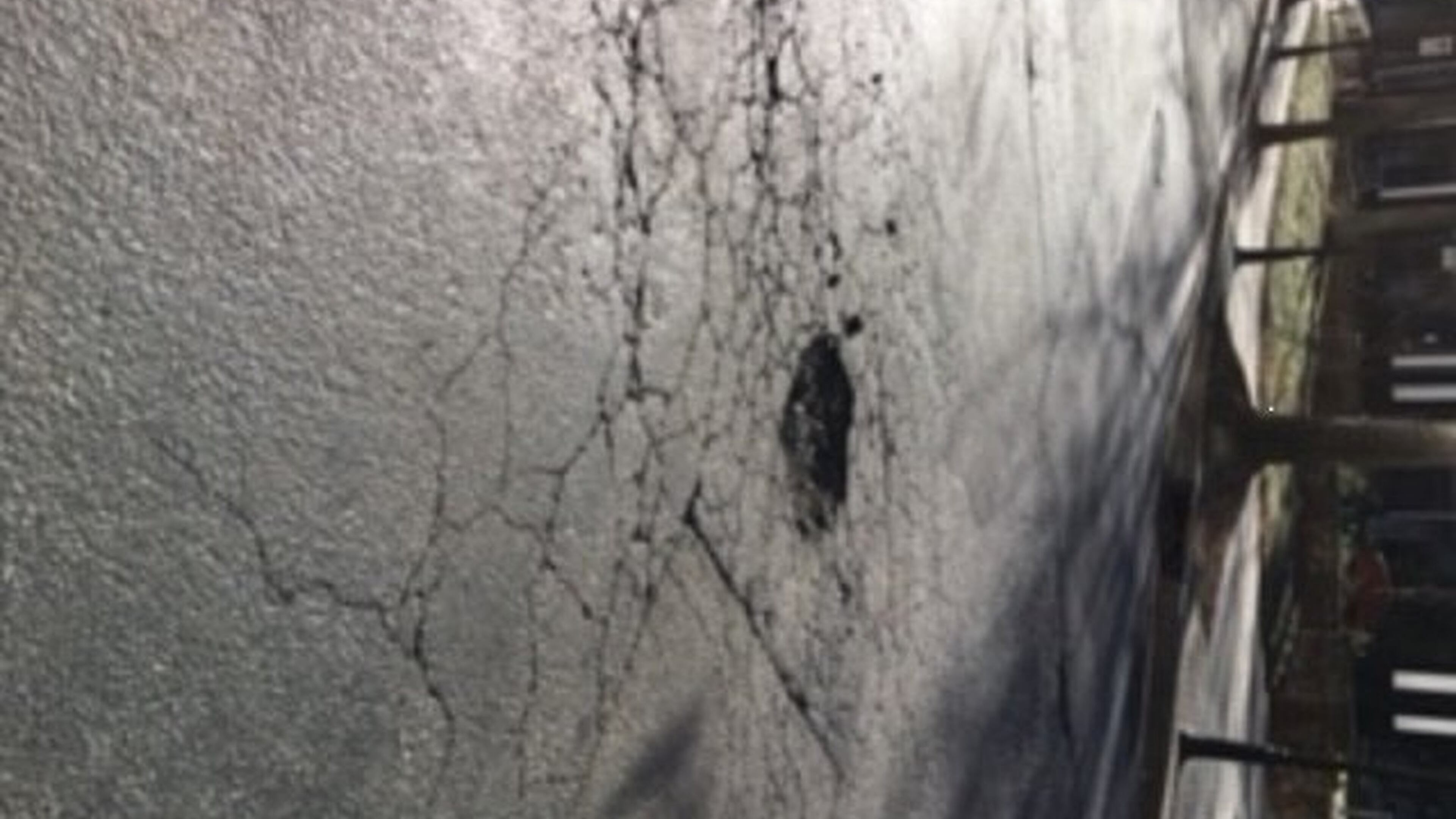 George Tokarczyk wants to see this pothole in Buckhead fixed quickly. Photo/George Tokarczyk.