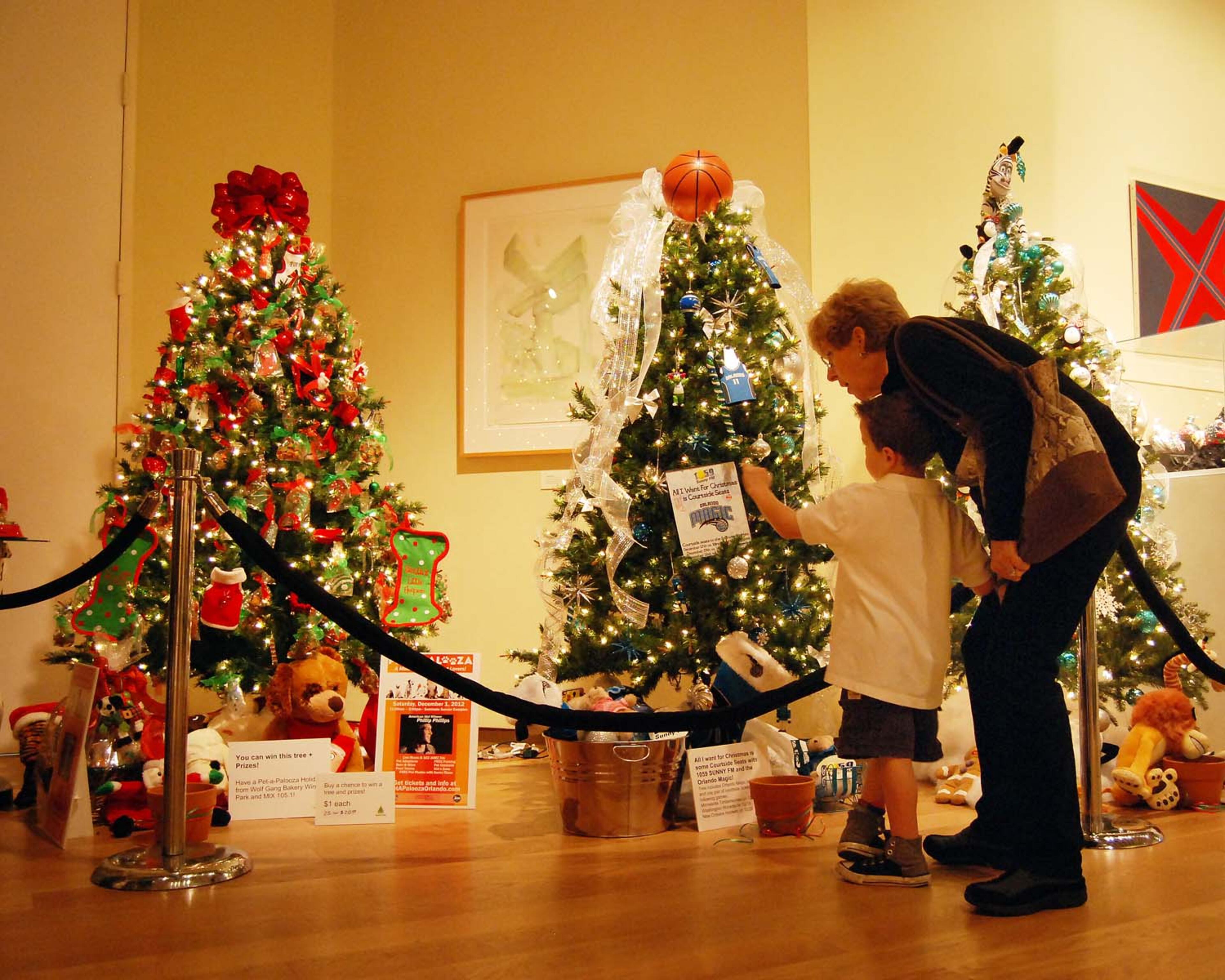 For this year's theme, Once Upon A Time...A Fairy Tale Festival, designers incorporated the whimsy and tradition of everyone's favorite fairy tales, along with the latest design trends, as they trim their trees into amazing holiday creations.