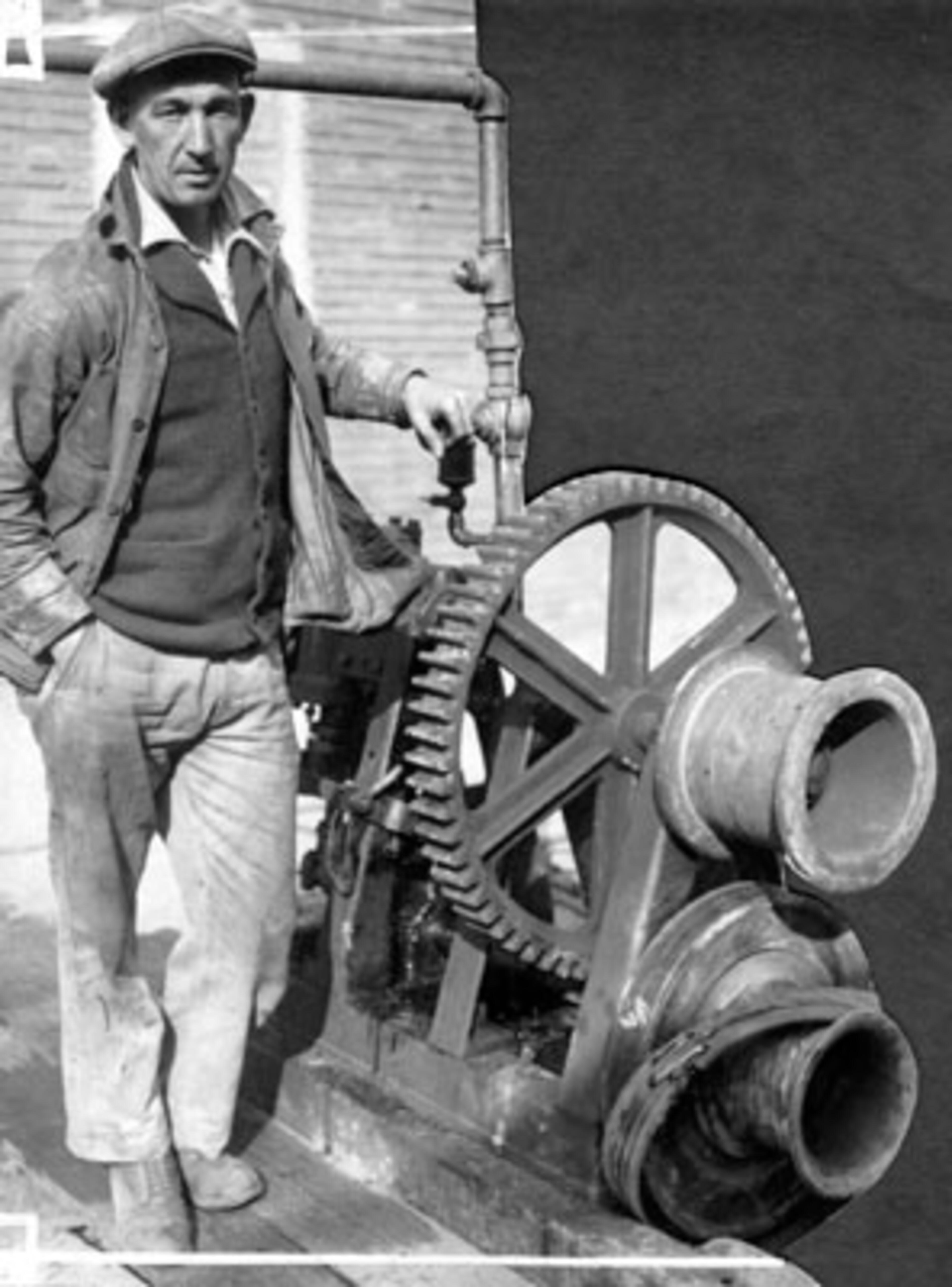 Ed Bergman, drilling engineer for Golden Gate Bridge during construction 1929 Nov. 26