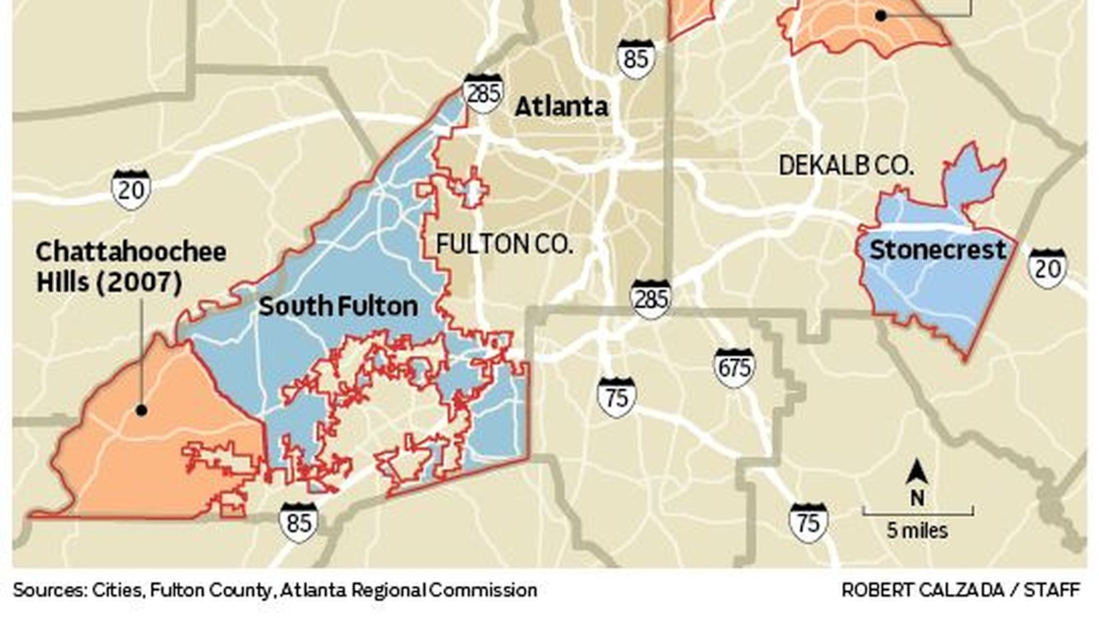 After eight cities popped up around metro Atlanta over the last decade, lawmakers approved two more to appear on the ballot in November. Voters will decide whether to incorporate Stonecrest and South Fulton.