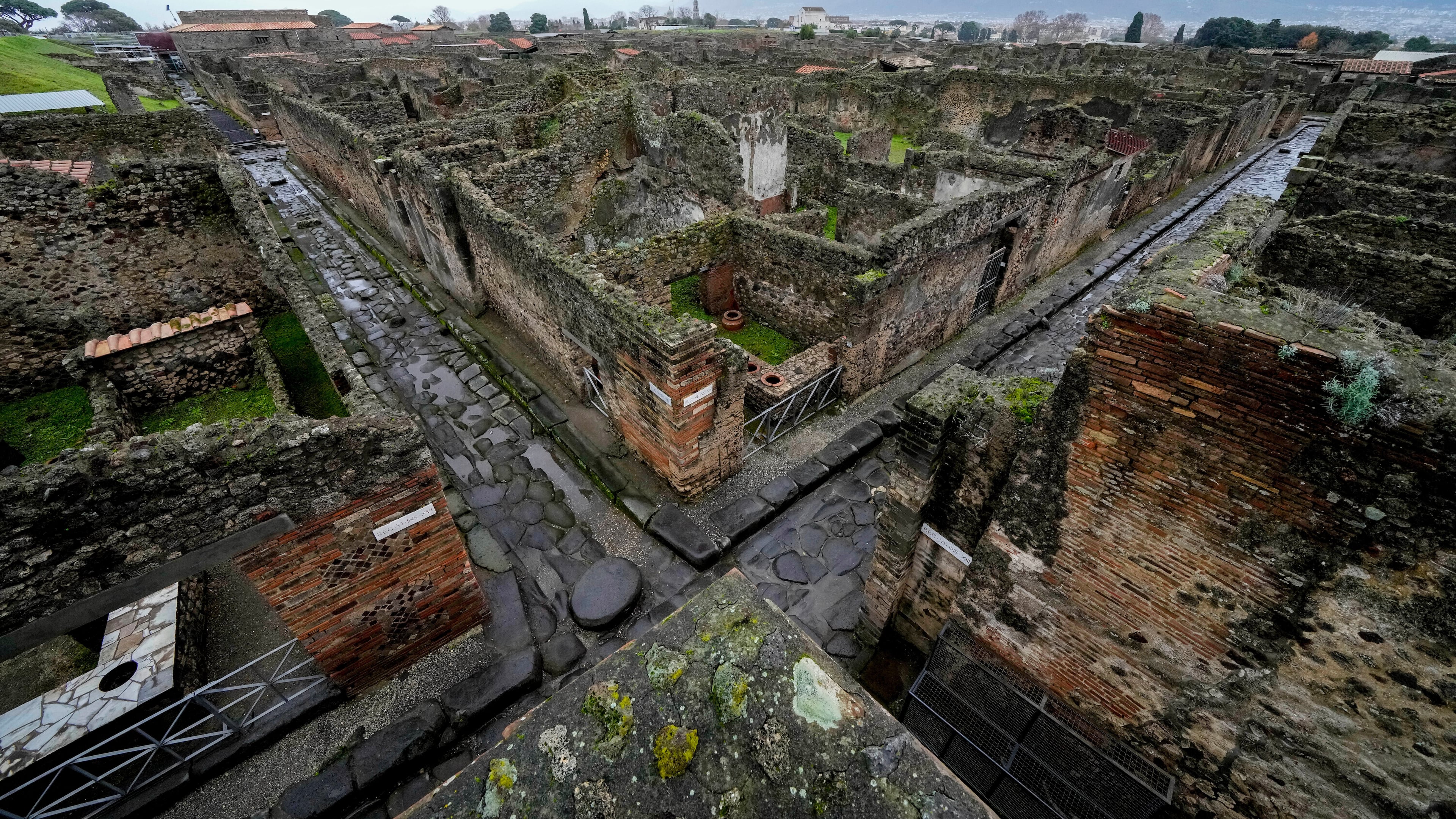 FILE - A view of the Pompeii Archeological Park, near Naples, southern Italy, on Dec. 14, 2022. (AP Photo/Andrew Medichini, File)