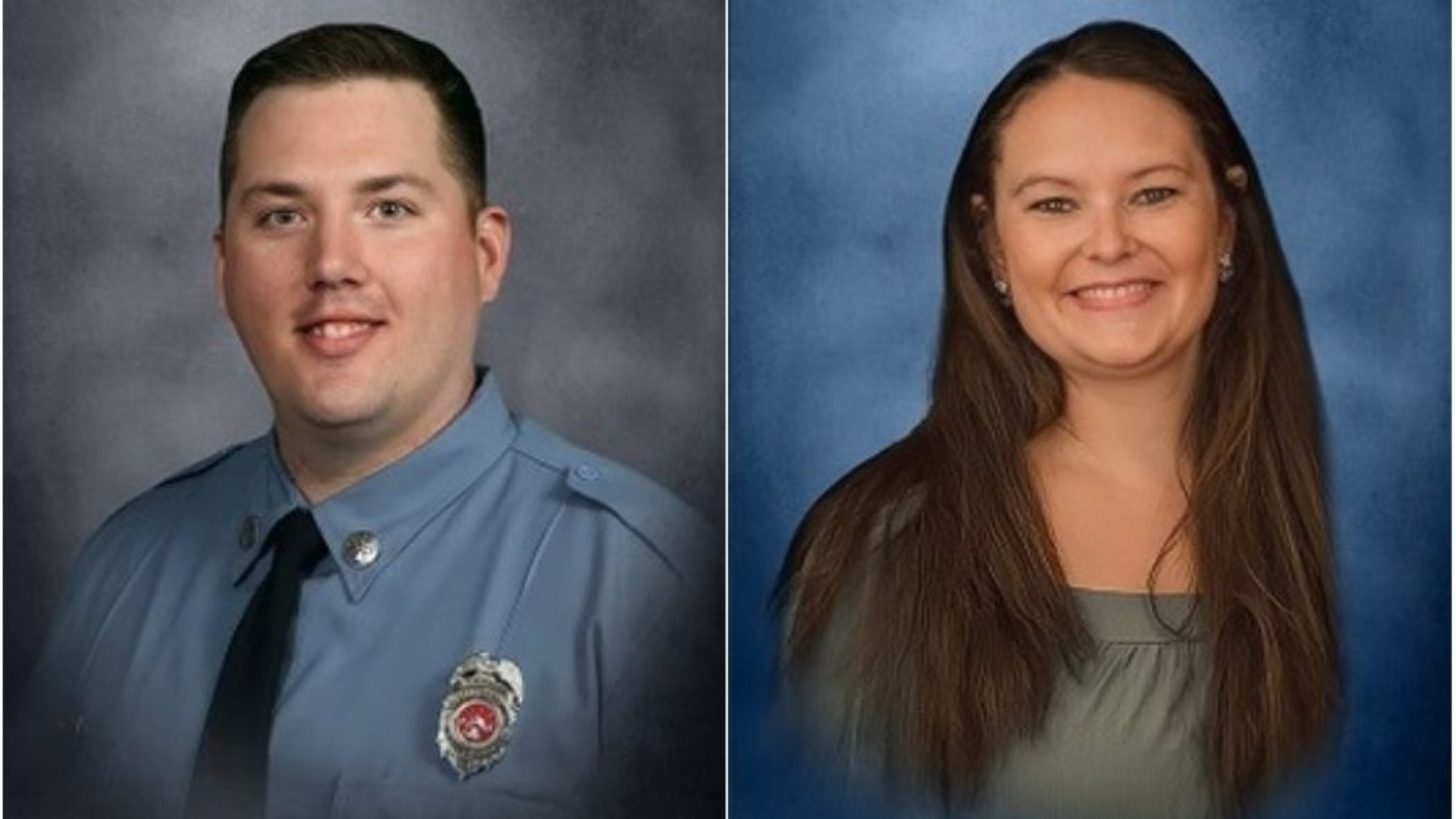 Justin (left) and Amber Hicks were found shot and killed inside their Acworth home Thursday morning.