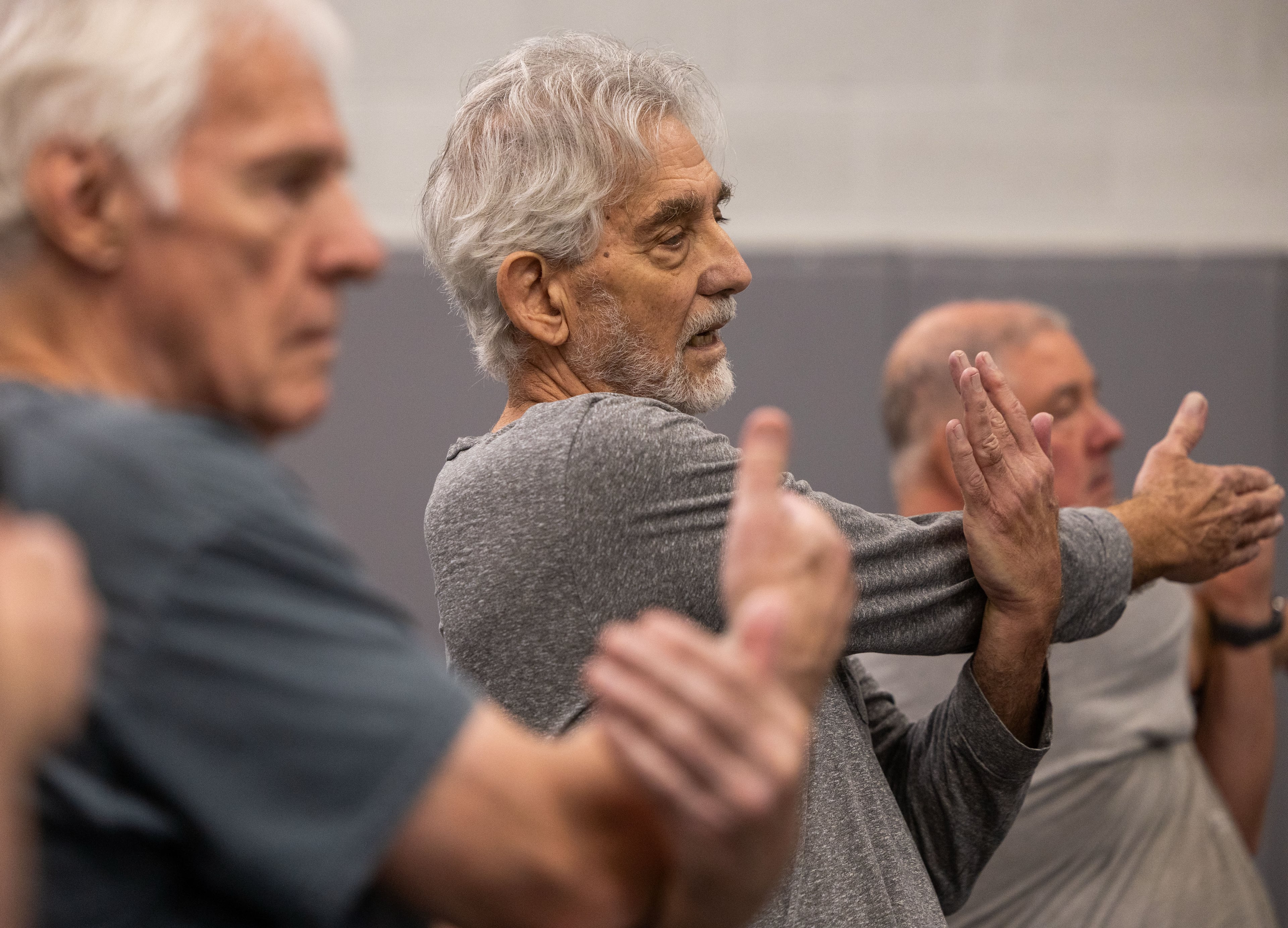 Daniel Bradbury (center) participates in Atlanta Judo Midtown's Strong and Stable Safe-Falling Program for Seniors. (Phil Skinner for the AJC)