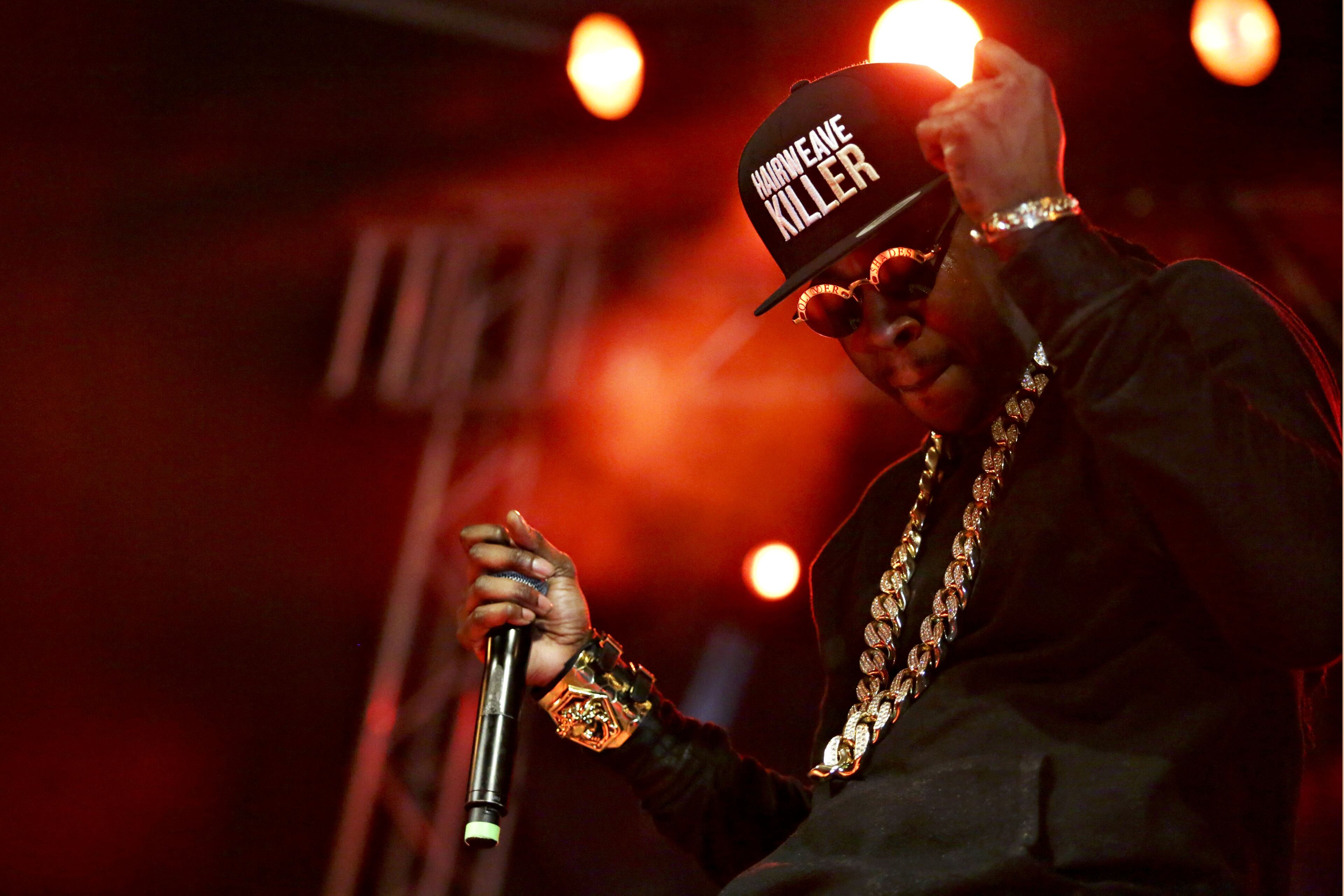 Two Chainz performs at Stubbs BBQ for the DefJam 30th Anniversary party during SXSW Tuesday night March 11, 2014. (AP Photo/The Daily Texan, Shelby Tauber)