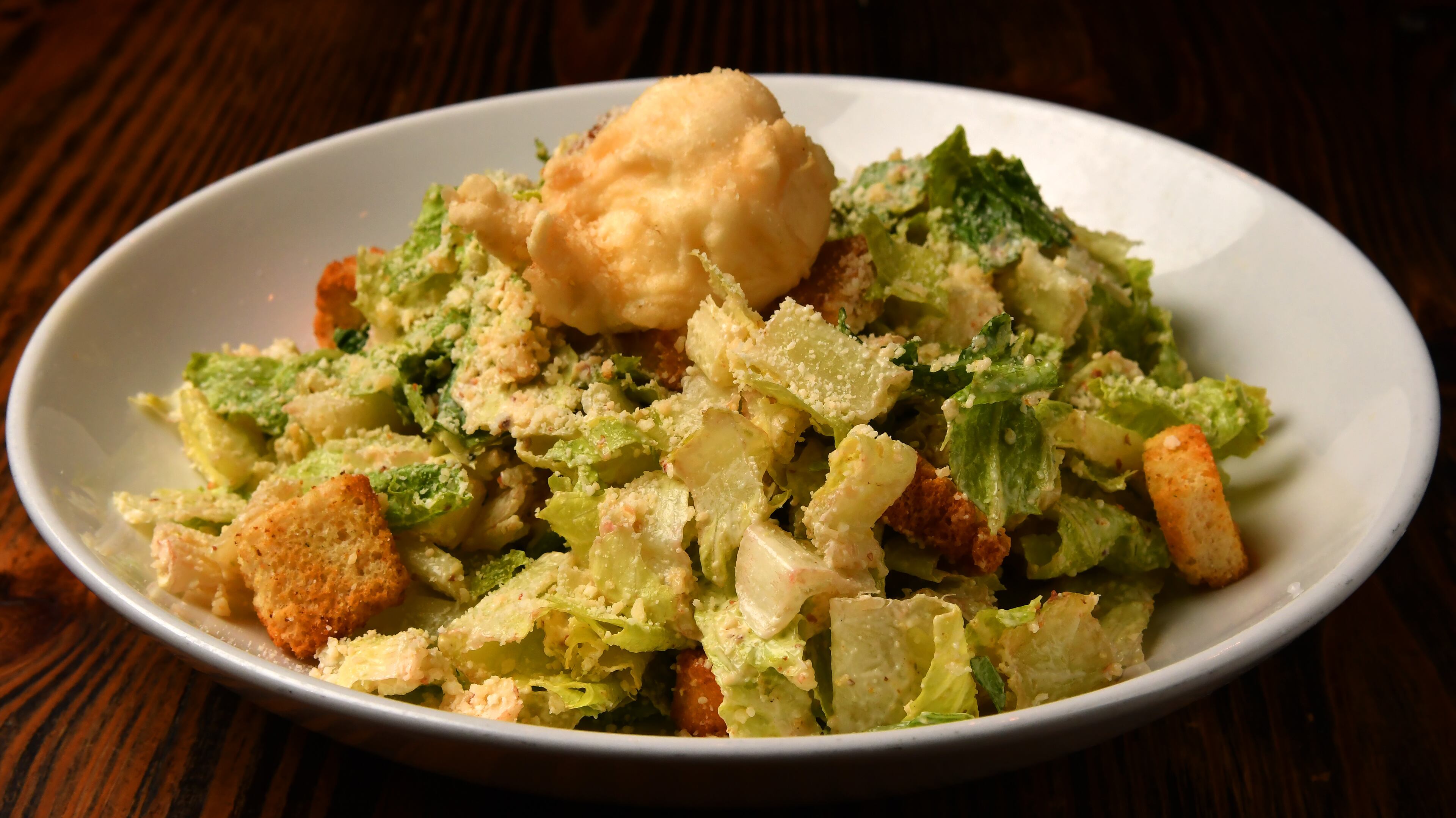 Cibo e Beve’s Caesar Salad. (CHRIS HUNT FOR THE ATLANTA JOURNAL-CONSTITUTION)