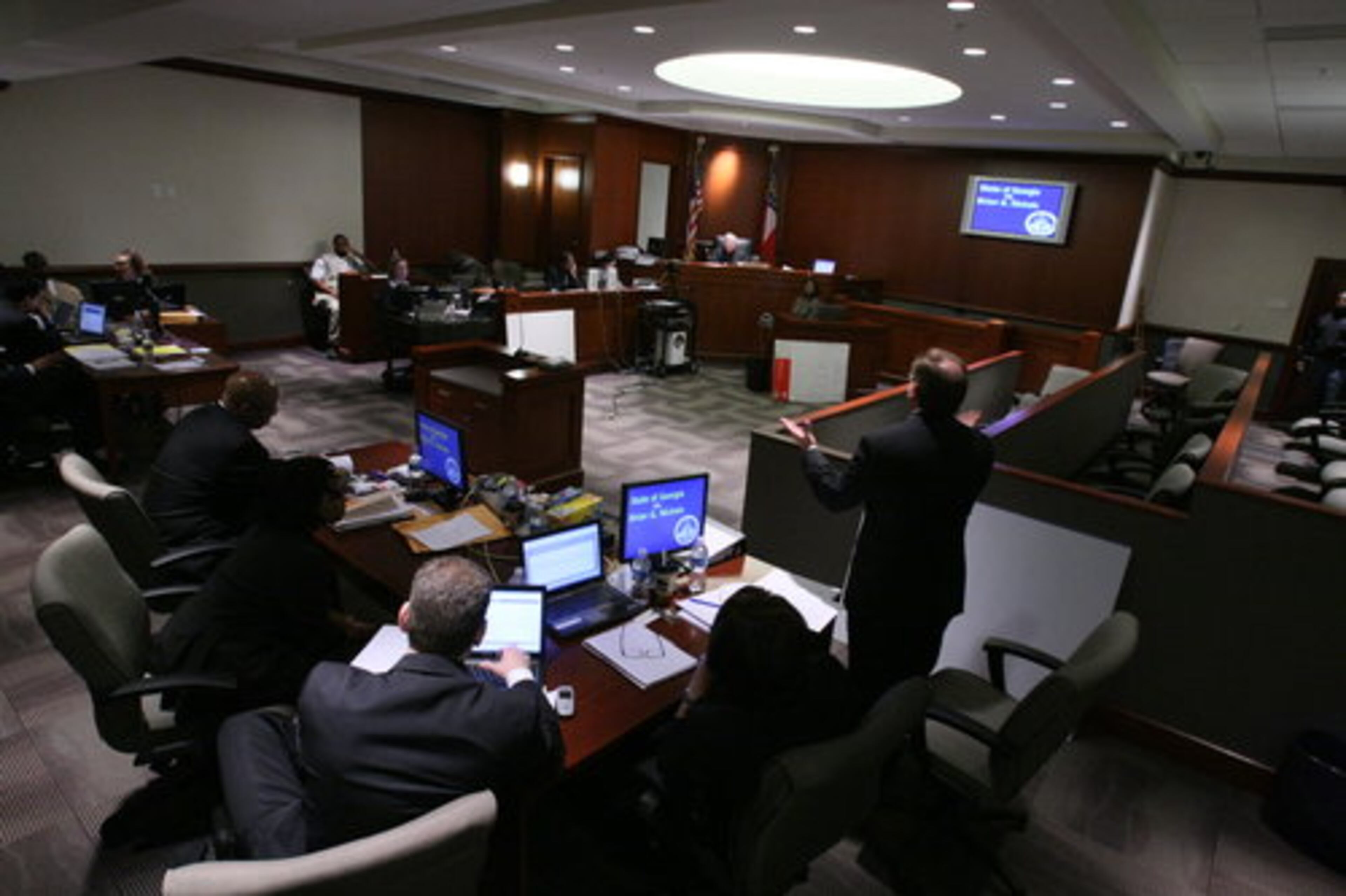 The courtroom was packed as the drama of the more than three-and-half -year case reaches its live-or-die moment.