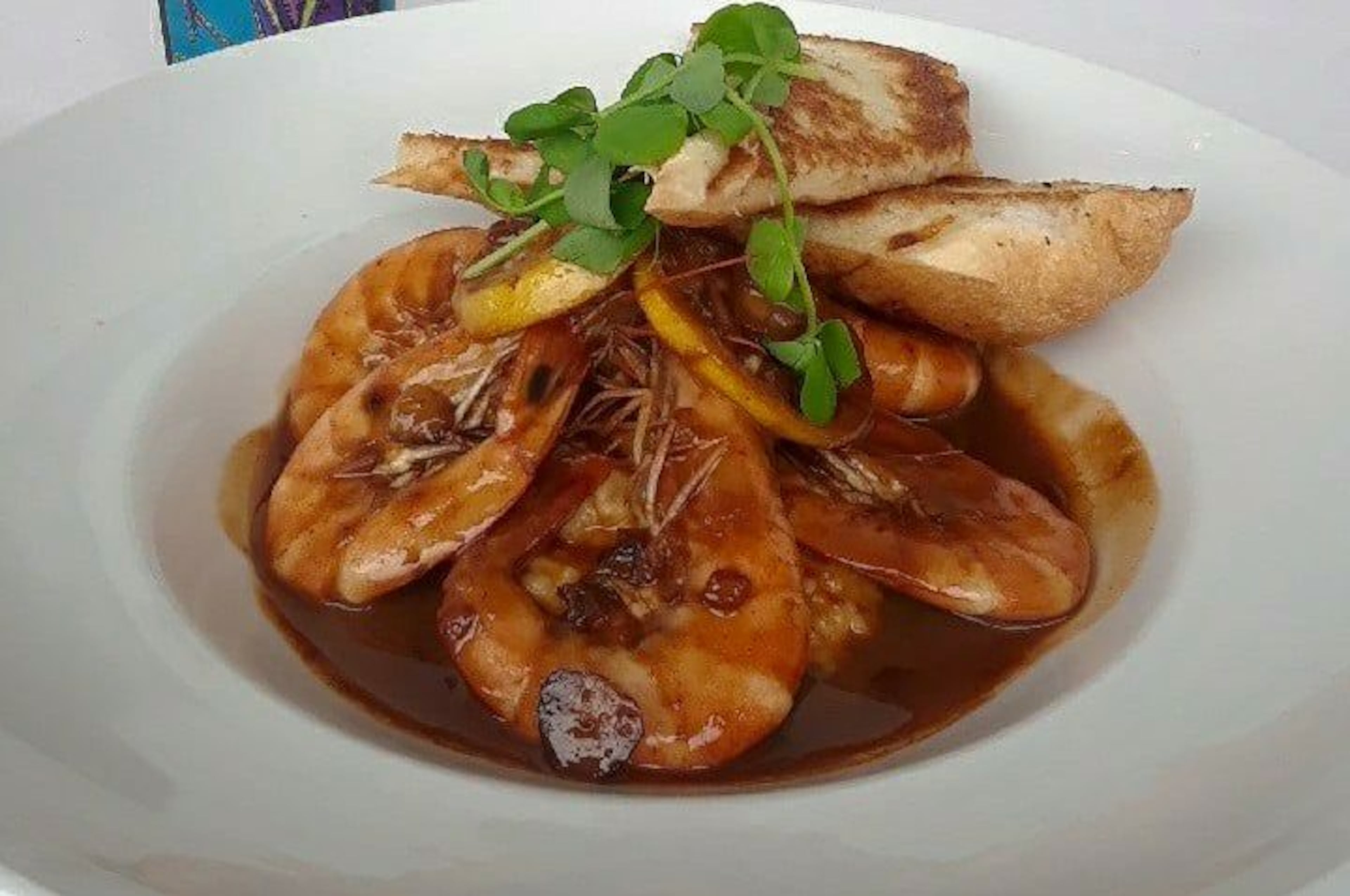 BBQ shrimp at Hugo's Oyster Bar / Photo from the Hugo's Oyster Bar Facebook page