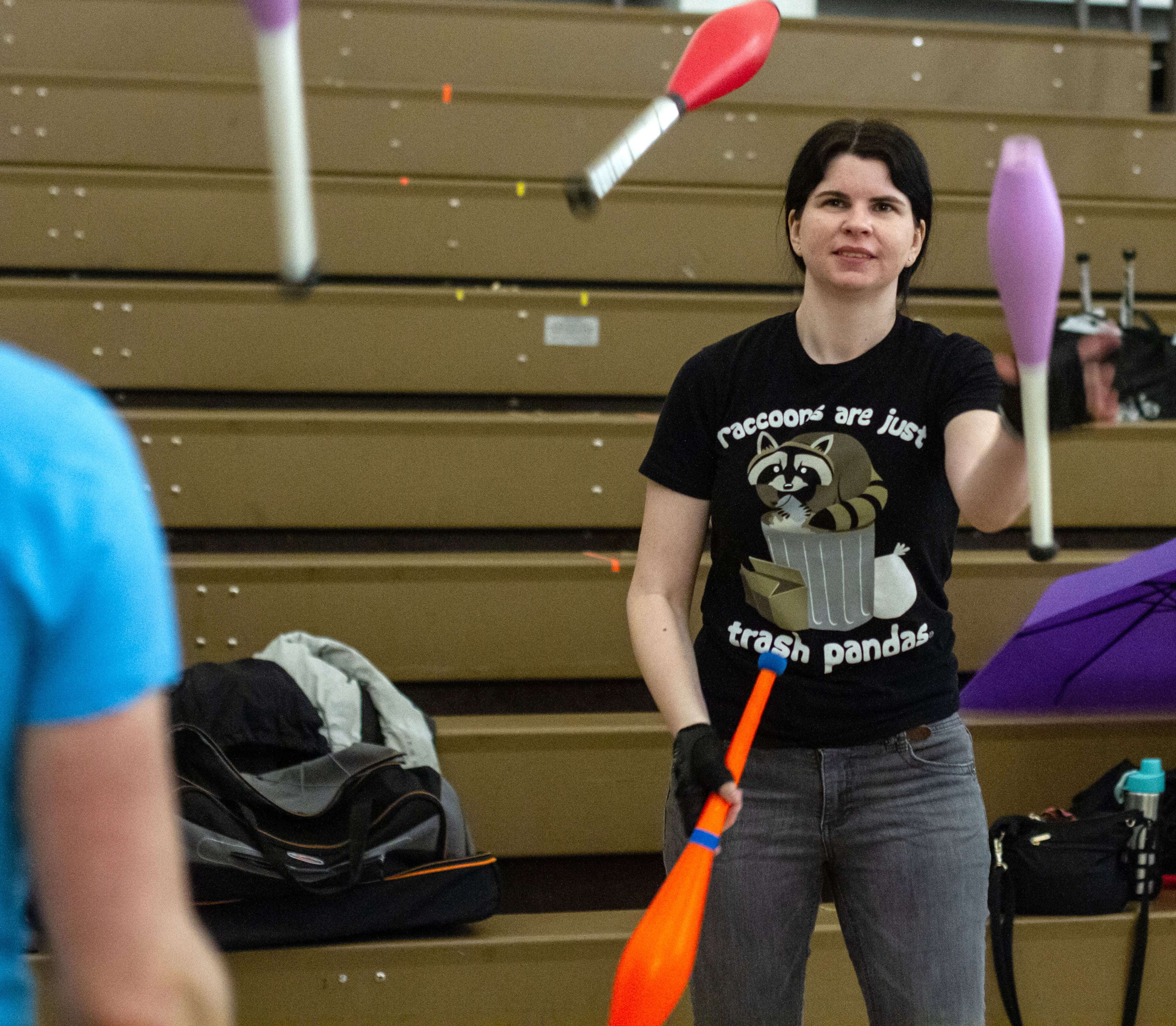 Rachel Stern practices her routine during the 42 annual Groundhog Day Jugglers Festival at the Yaarab Shrine Center in Atlanta on Saturday, February 8, 2020. STEVE SCHAEFER / SPECIAL TO THE AJC