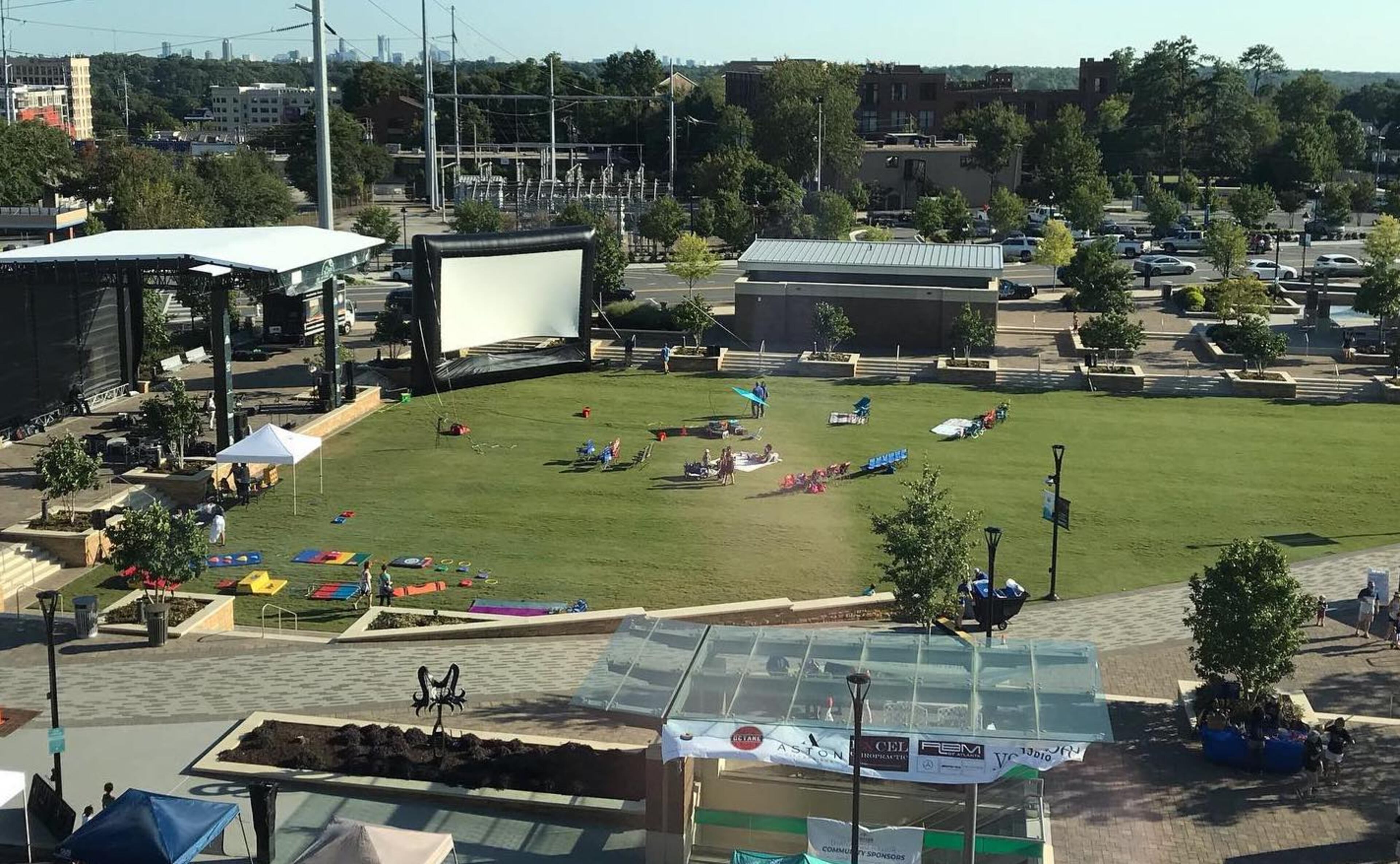 Sandy Springs recently approved a contract for stage improvements at City Green. (Courtesy City of Sandy Springs)