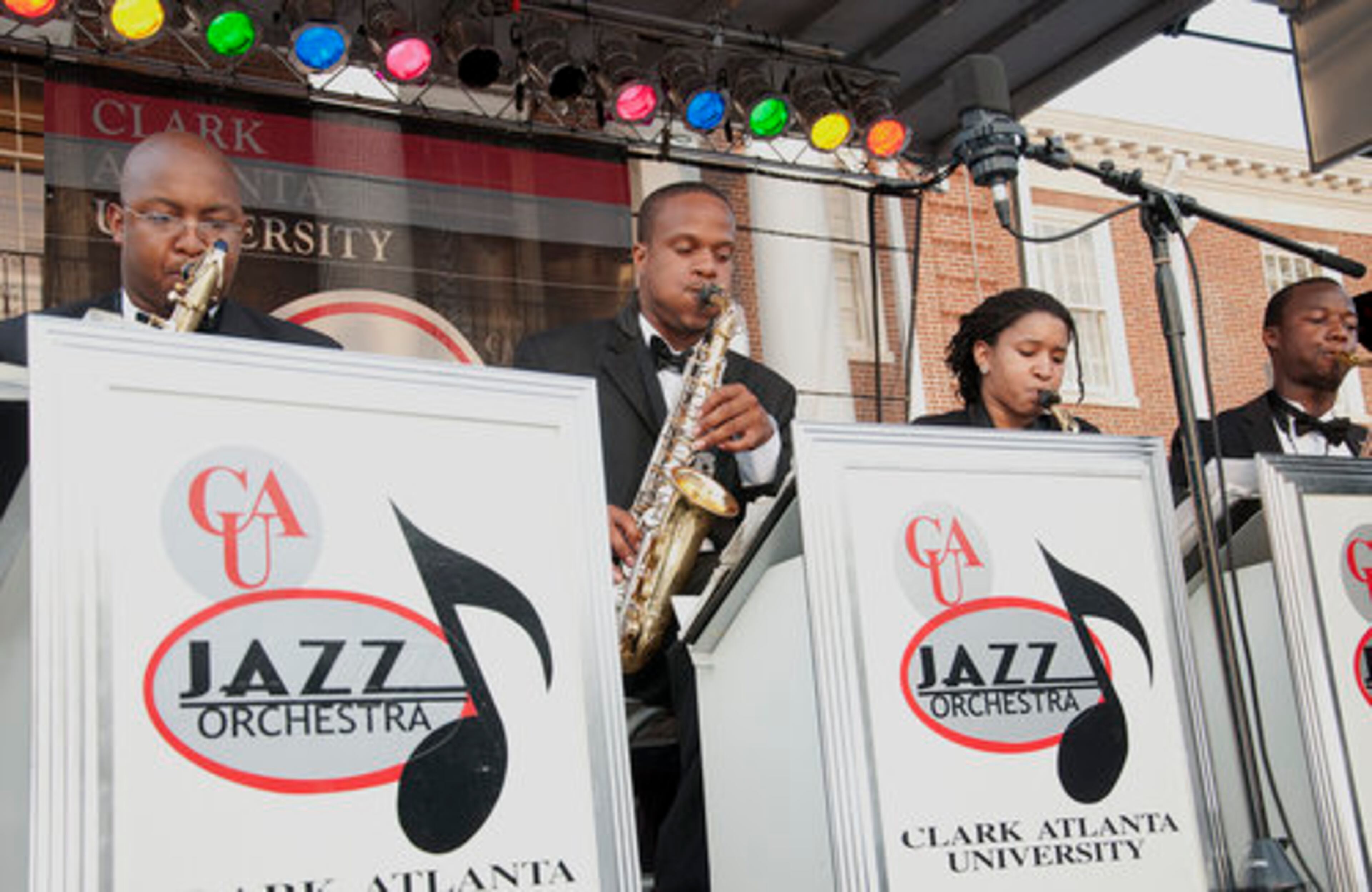 The CAU Jazz Orchestra performs under the direction of James H. Patterson prior to the CAU Guild's 19th Annual Jazz Under the Stars.