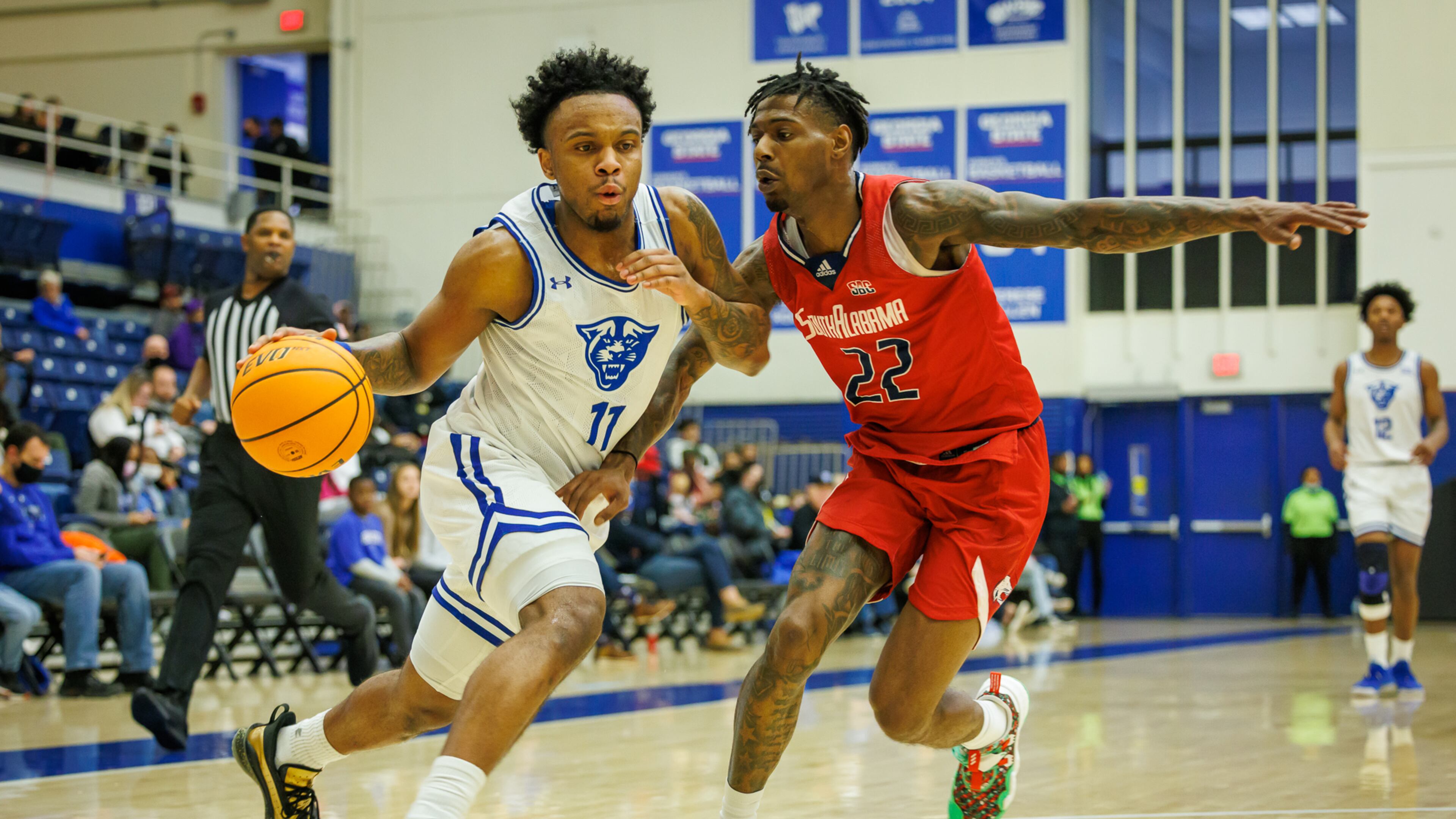 Georgia State's Corey Allen (left) and Kane Williams have been selected to the third unit of the All-Sun Belt Conference team.