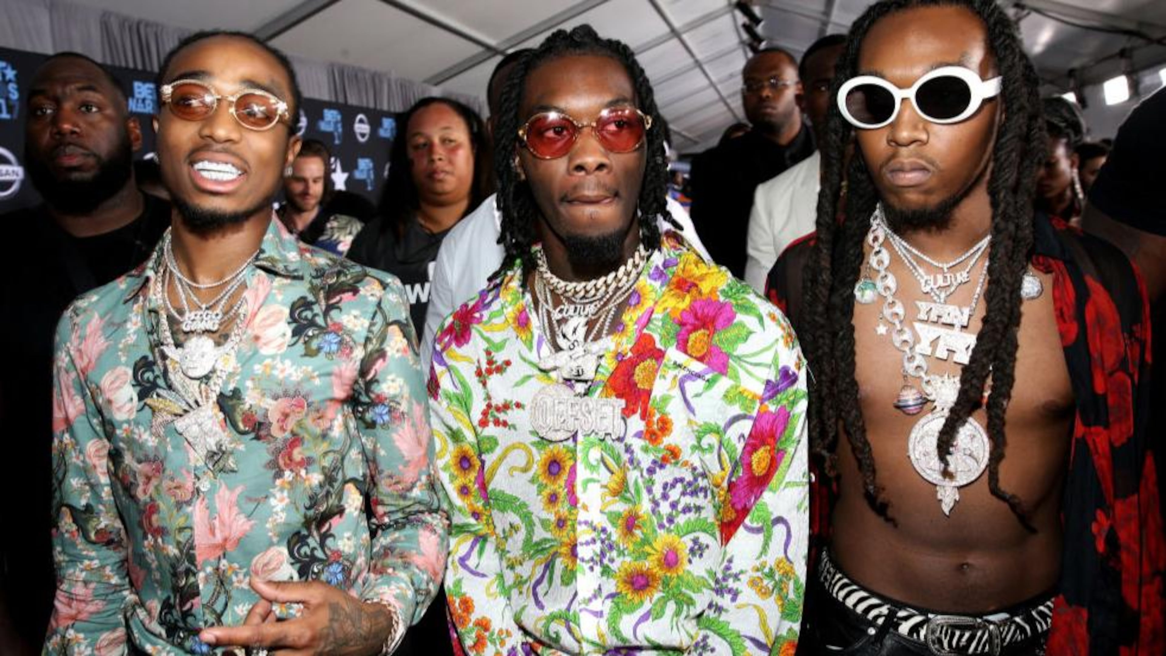 Rap group Migos attends the 2017 BET Awards at Staples Center in Los Angeles. (Bennett Raglin/Getty Images for BET)