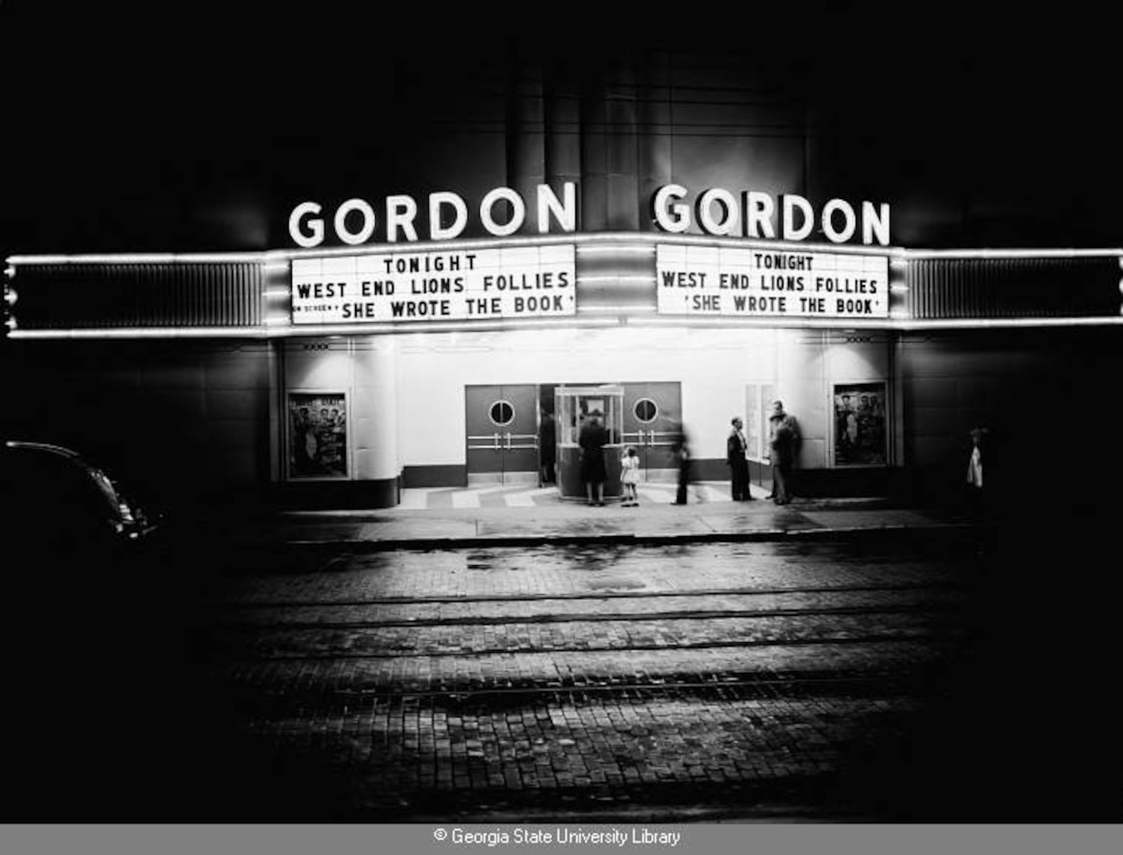 Oct. 1946 -- The Gordon Theatre hosts a West End Lions Club follies show. LANE BROS. PHOTOGRAPHIC COLLECTION / GSU