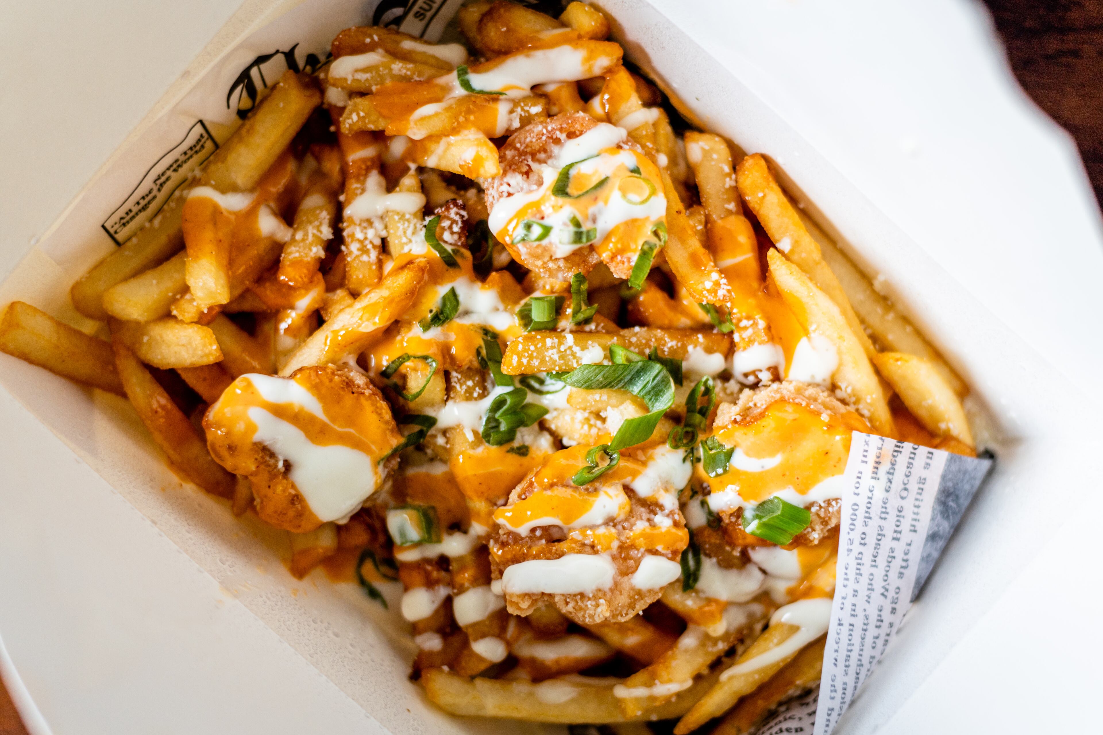 Loaded Shrimp Fries from A Little Nauti food truck. CONTRIBUTED BY HENRI HOLLIS