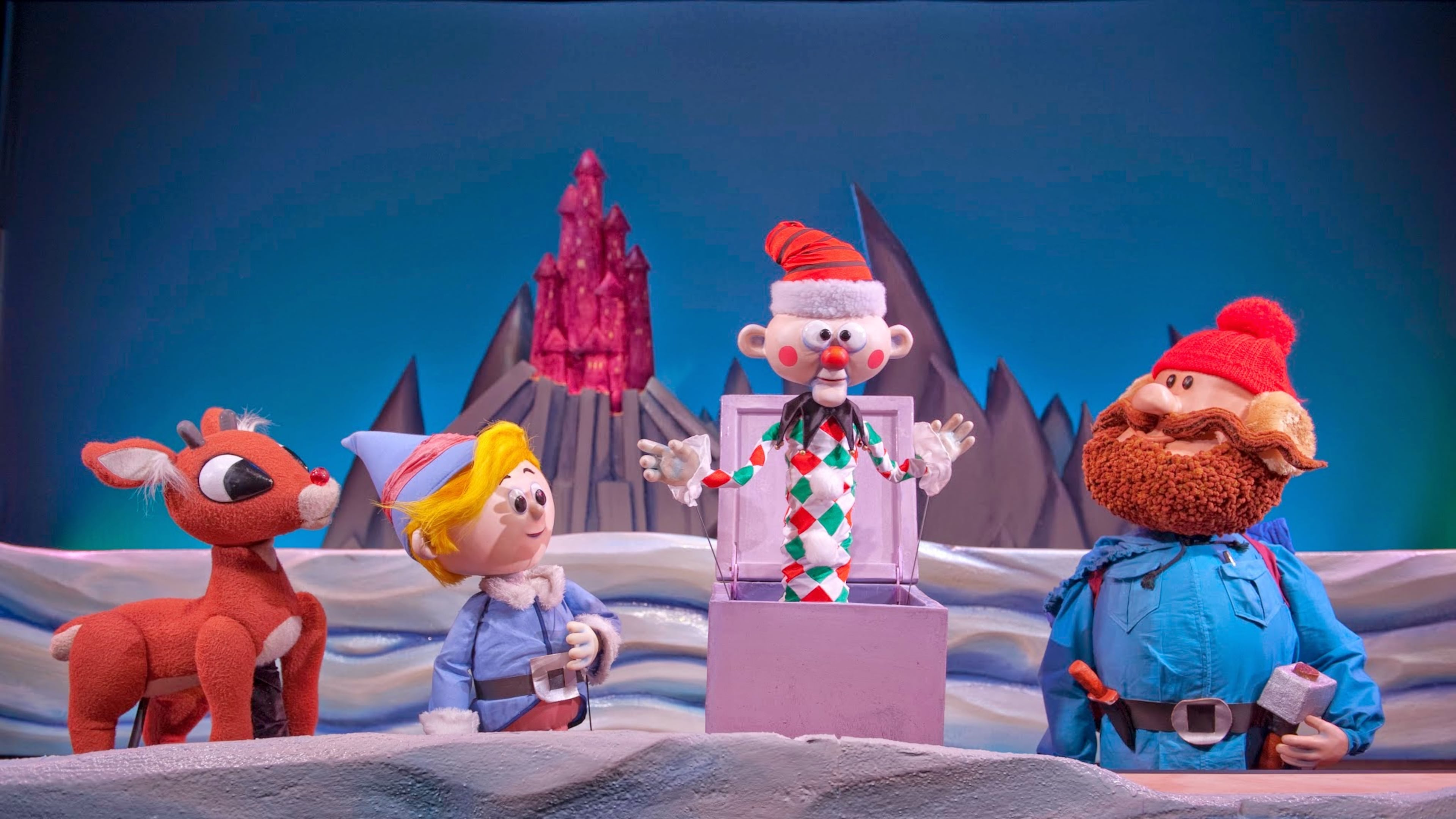 Hermey Charlie and Cornelius from "Rudolph the Red-Nosed Reindeer ."