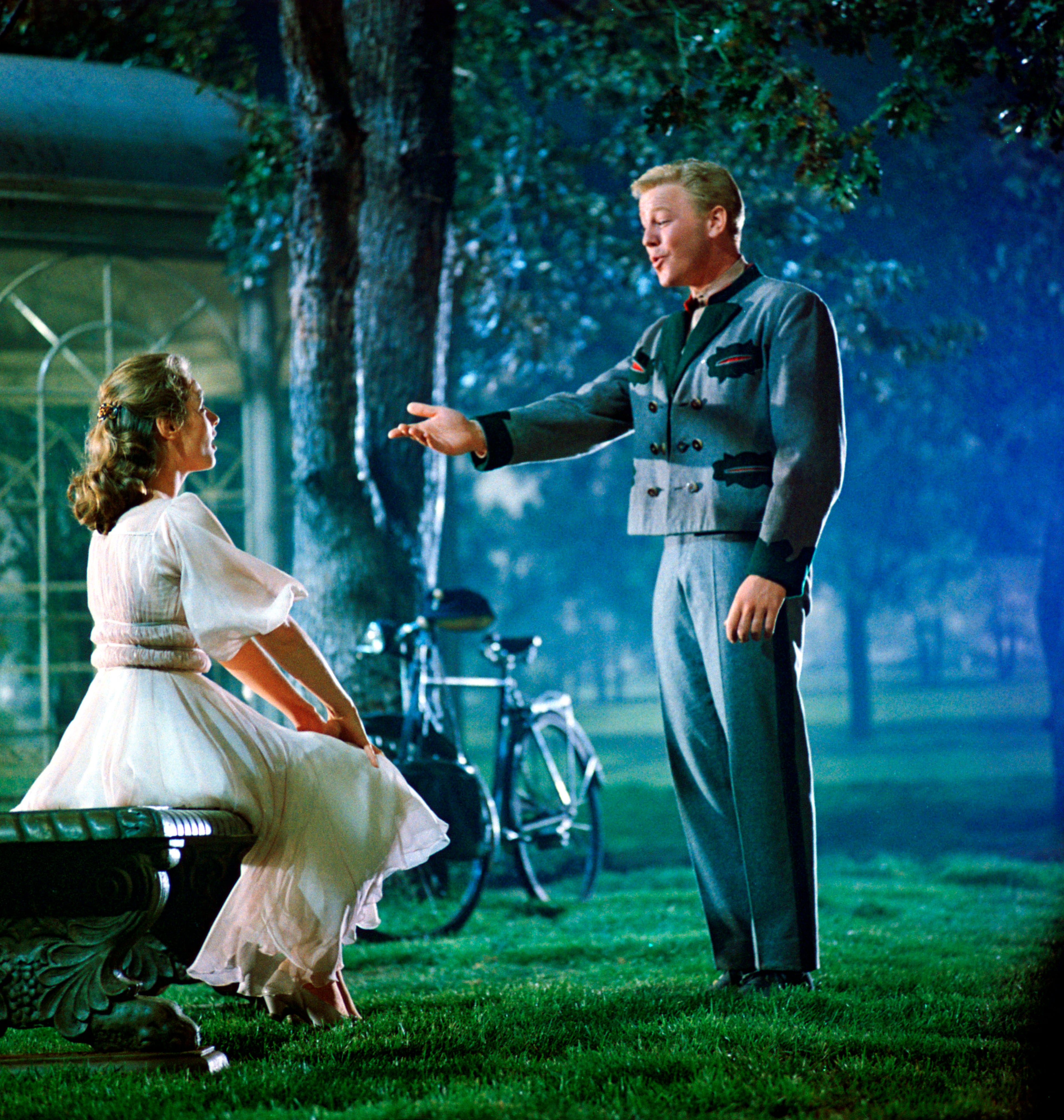 Charmian Carr who played Liesel and was 21 at the time, wrote in her autobiography that she was attracted to the 35 year old Christopher Plummer, who played her father. Plummer admitted that the feeling was mutual, but insists that it didn't get beyond mere flirtation. (AP Photo/Twentieth Century Fox Home Entertainment)