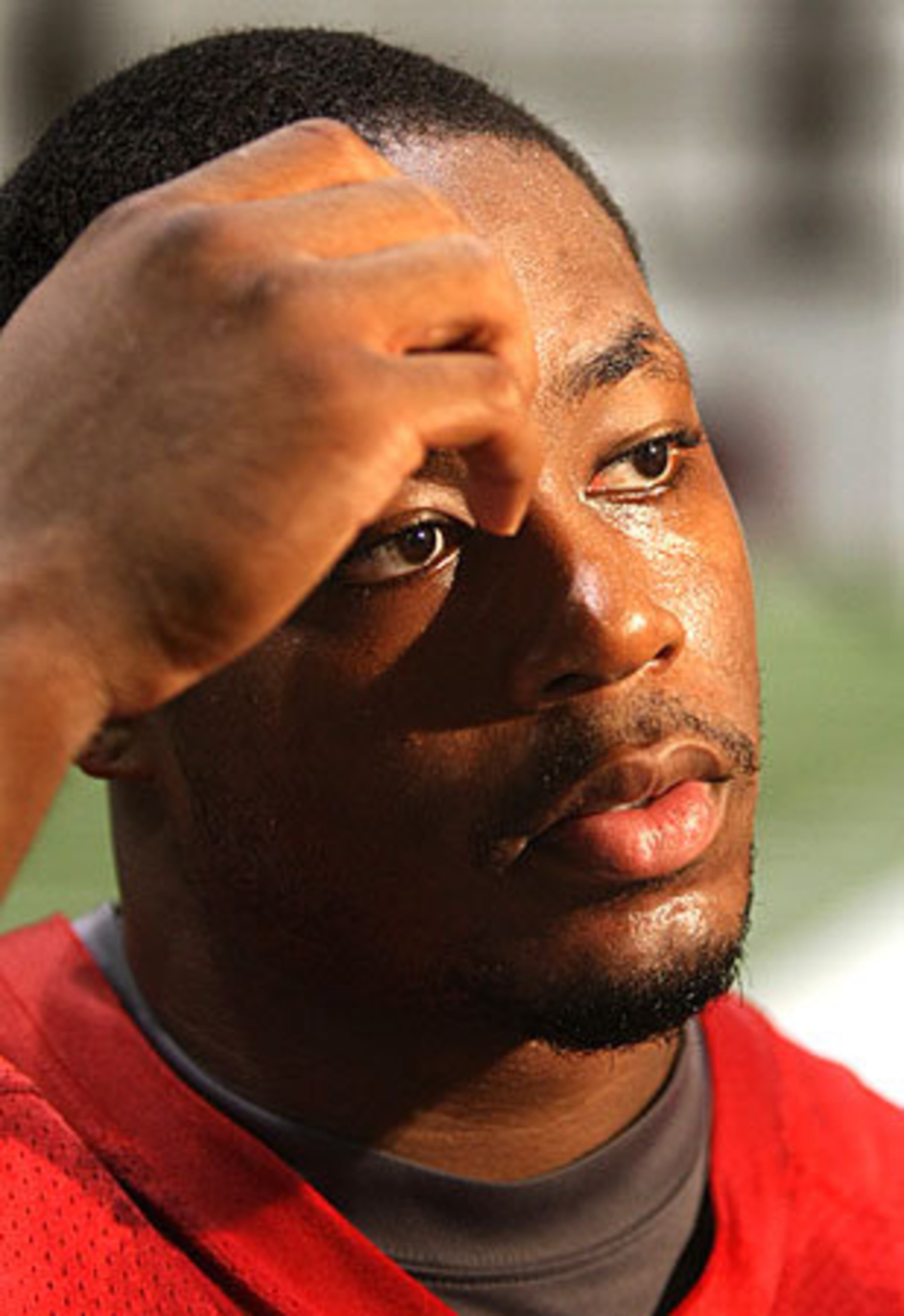 Brown discusses his comeback after Wednesday's workout with the Falcons.