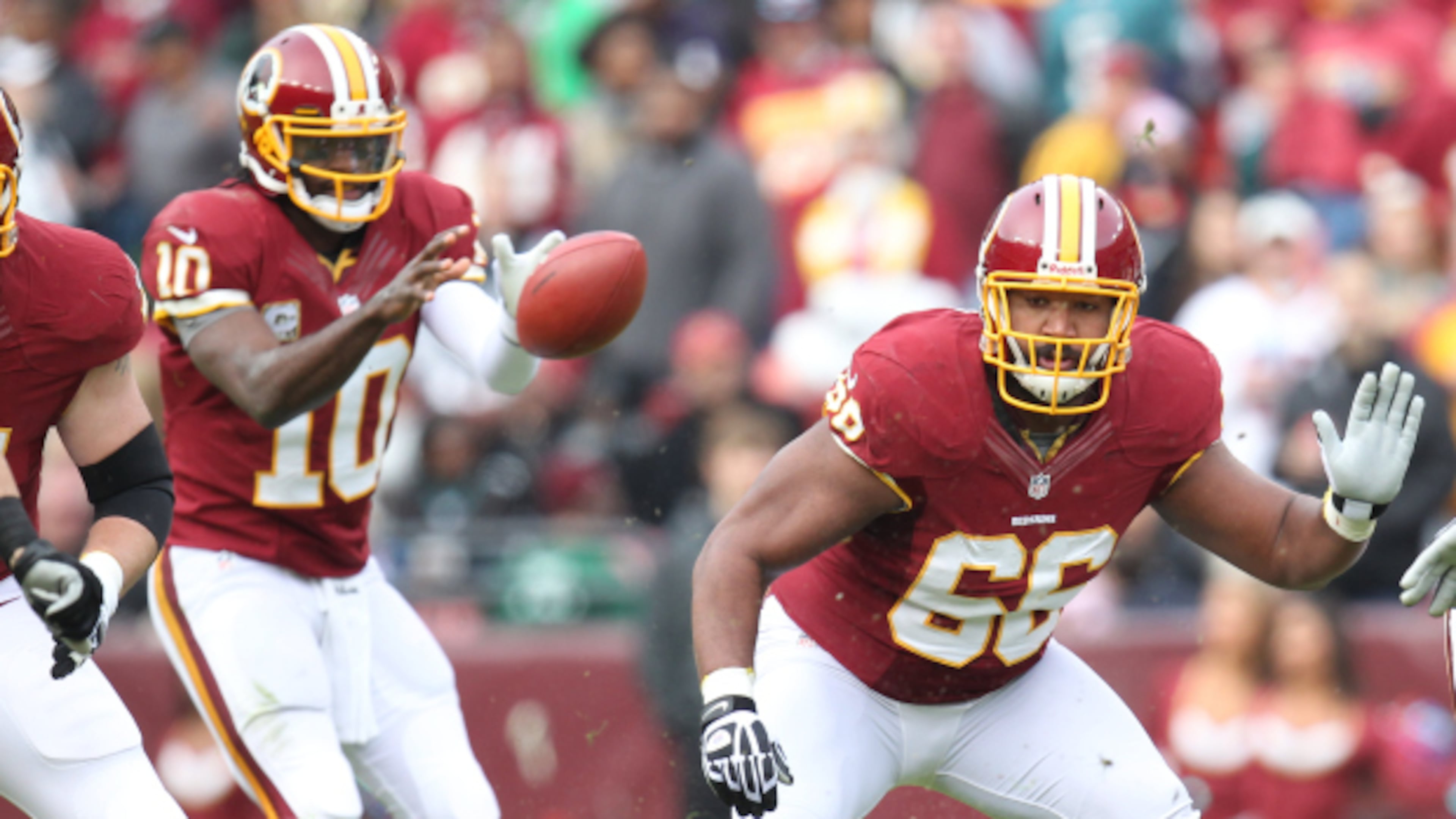 Former Washington Redskins right guard Chris Chester is set to make $2.8 million with the Falcons. (Associated Press).