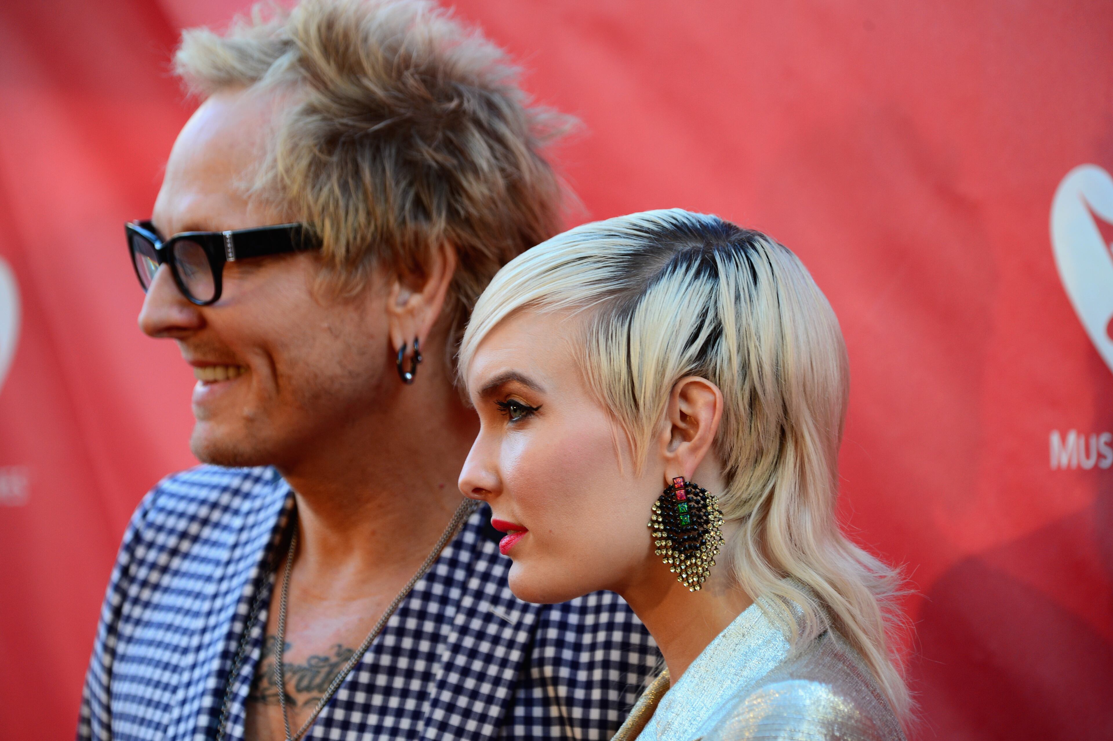 LOS ANGELES, CA - MAY 12: Musician Matt Sorum (R) and Kai Sorum attend the 10th annual MusiCares MAP Fund Benefit Concert at Club Nokia on May 12, 2014 in Los Angeles, California. (Photo by Frazer Harrison/Getty Images)