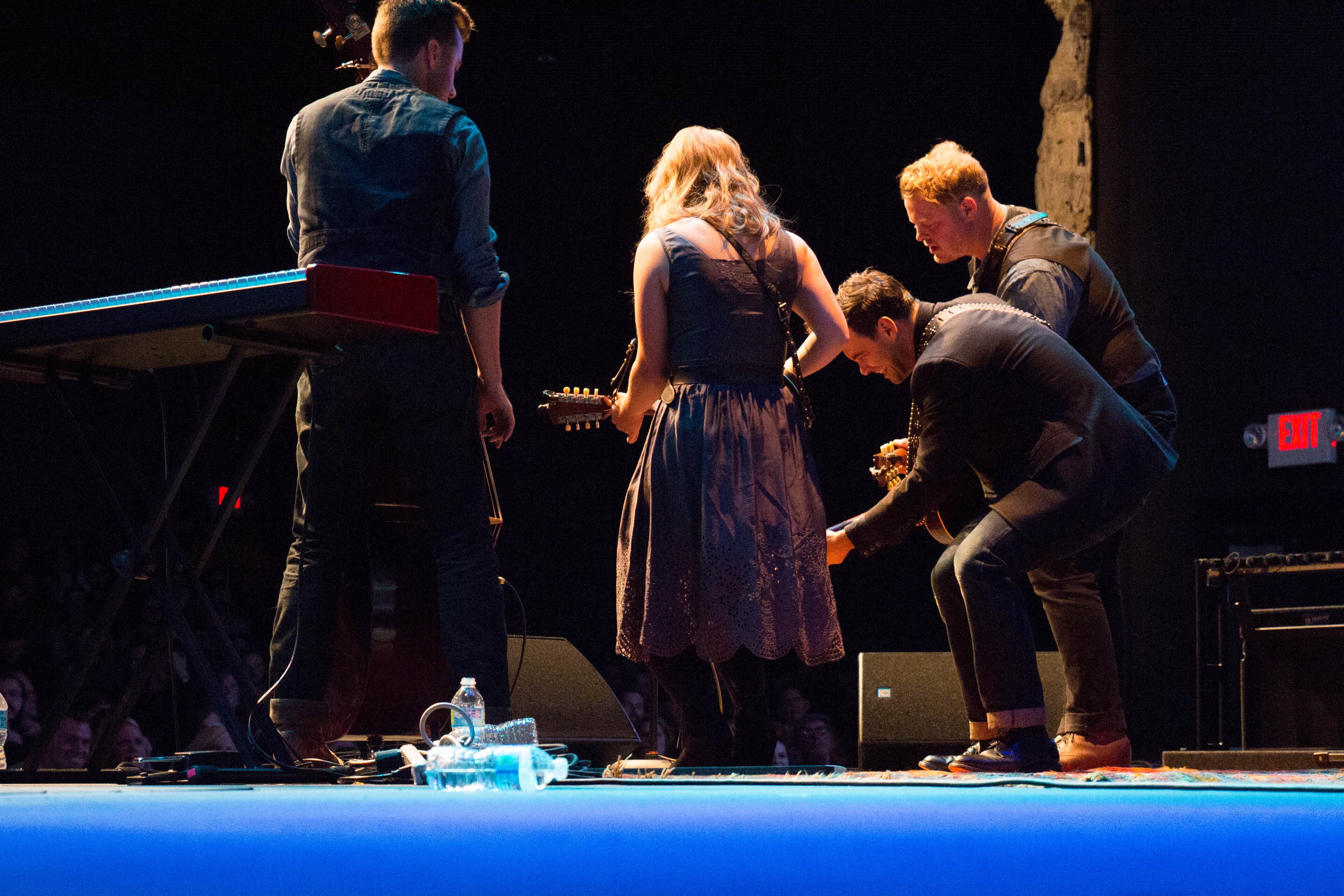 November 8, 2014 Atlanta - Brooklyn-based band The Lone Bellow perform at the SCADshow theatre, Saturday, Nov. 8, 2014, in Atlanta. Lead singer Zach Williams began his music career later in life after his wife was injured in a horse riding accident. (SPECIAL/BRANDEN CAMP)