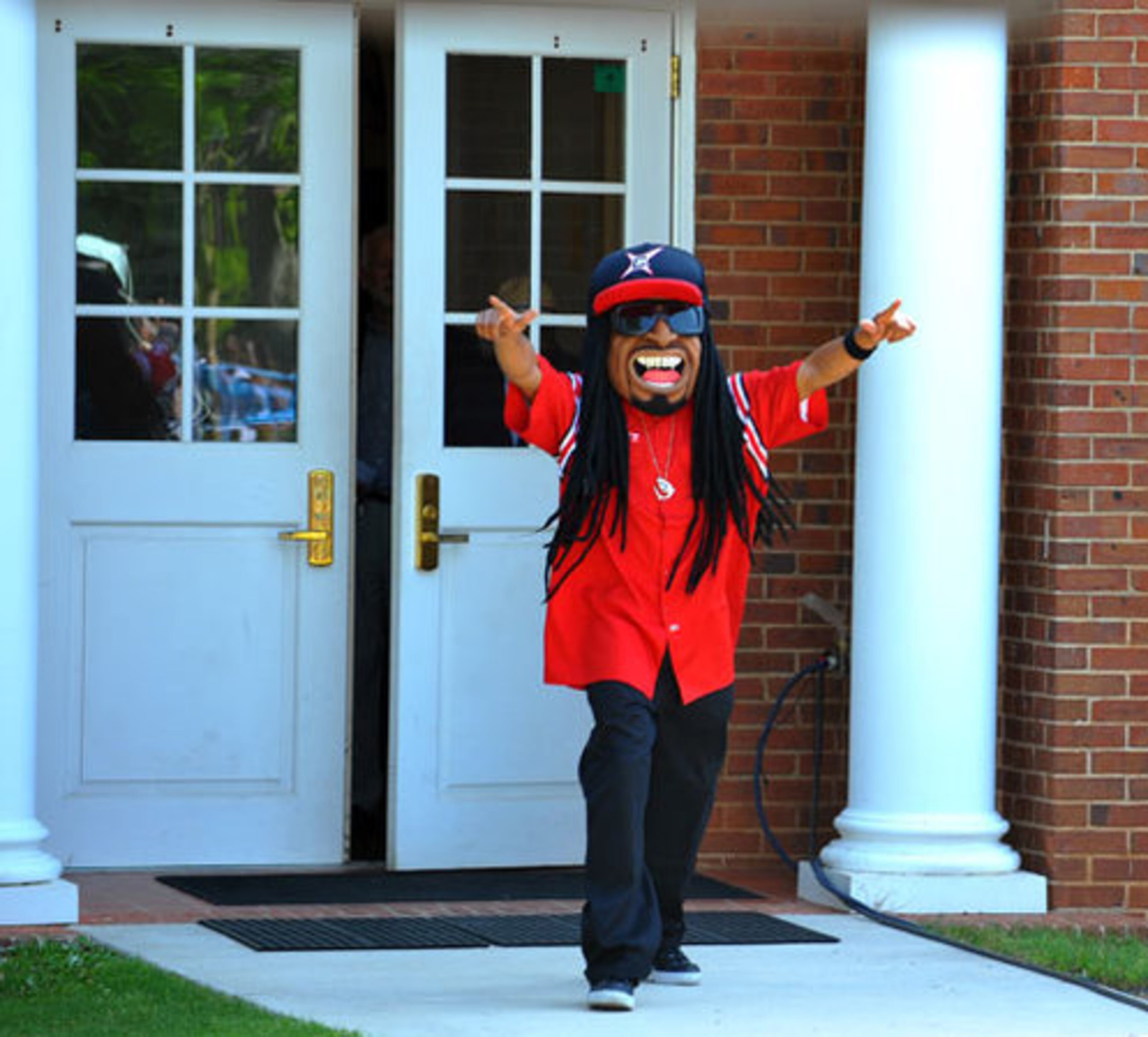 Lil Jon's brother Chris Smith kicked off the celebration wearing a Lil Jon costume. Lil Jon mentioned he had a Halloween mask coming out soon.