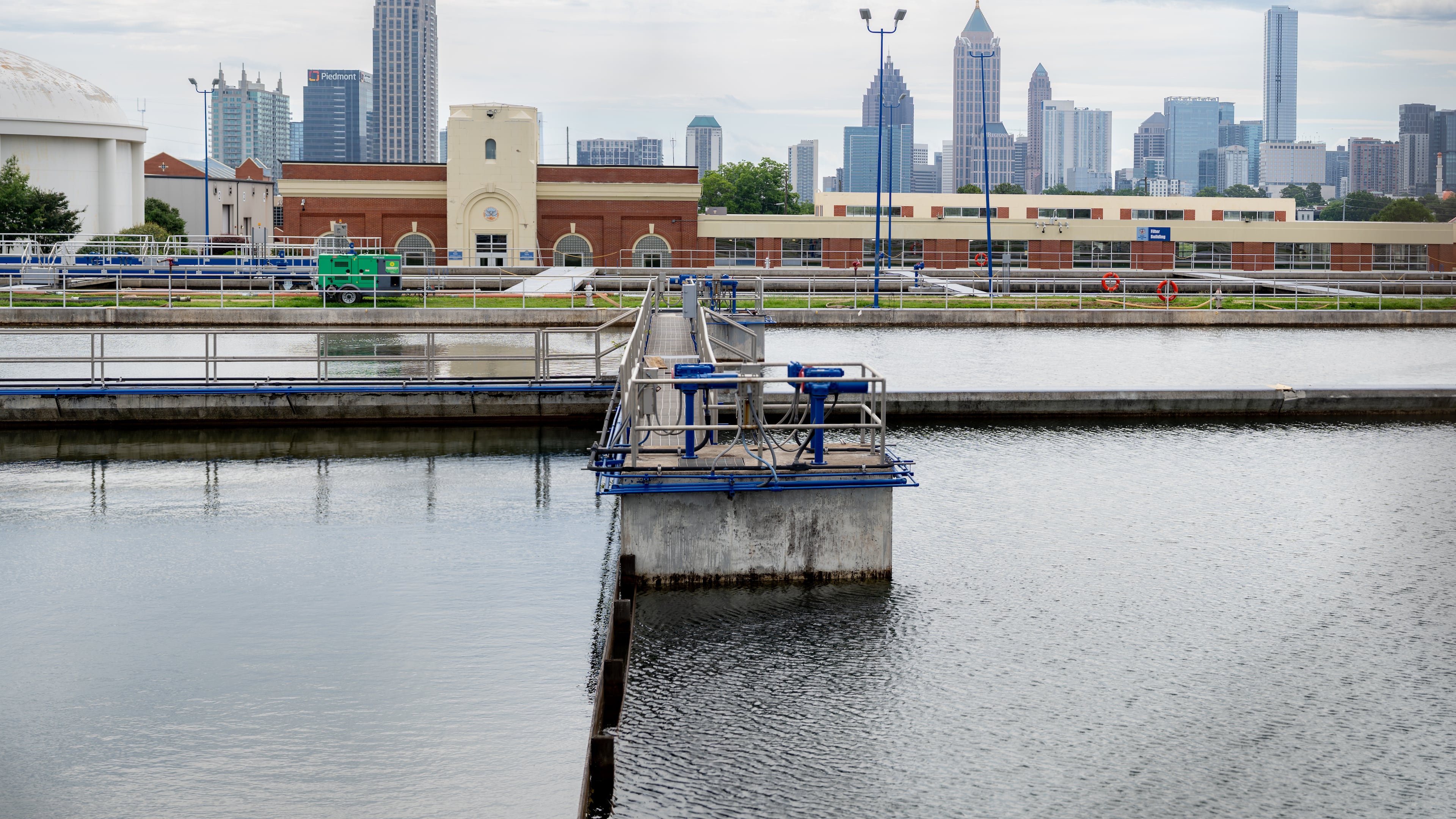 Officials said the Hemphill Water Treatment Plant on Howell Mill Road had an internal power failure leading to a boil water advisory on Friday, May 22, 2026. (Ben Hendren for the AJC)