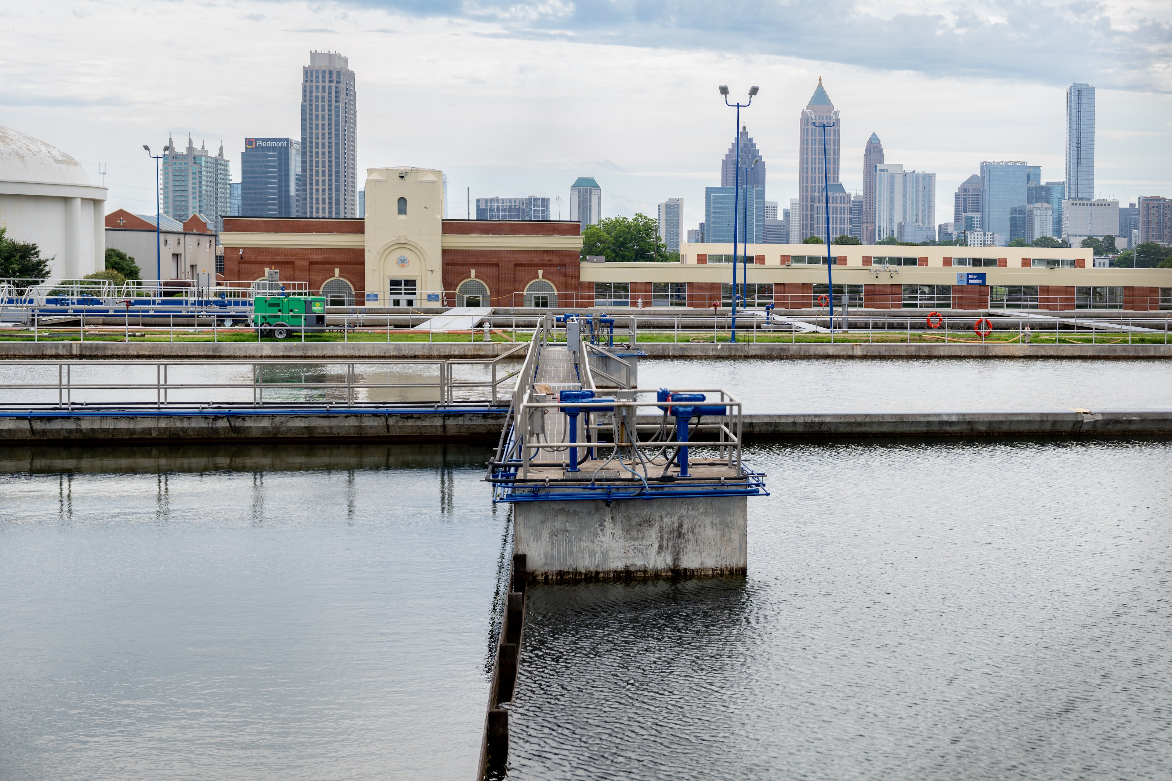 Officials said the Hemphill Water Treatment Plant on Howell Mill Road had an internal power failure leading to a boil water advisory on Friday, May 22, 2026. (Ben Hendren for the AJC)