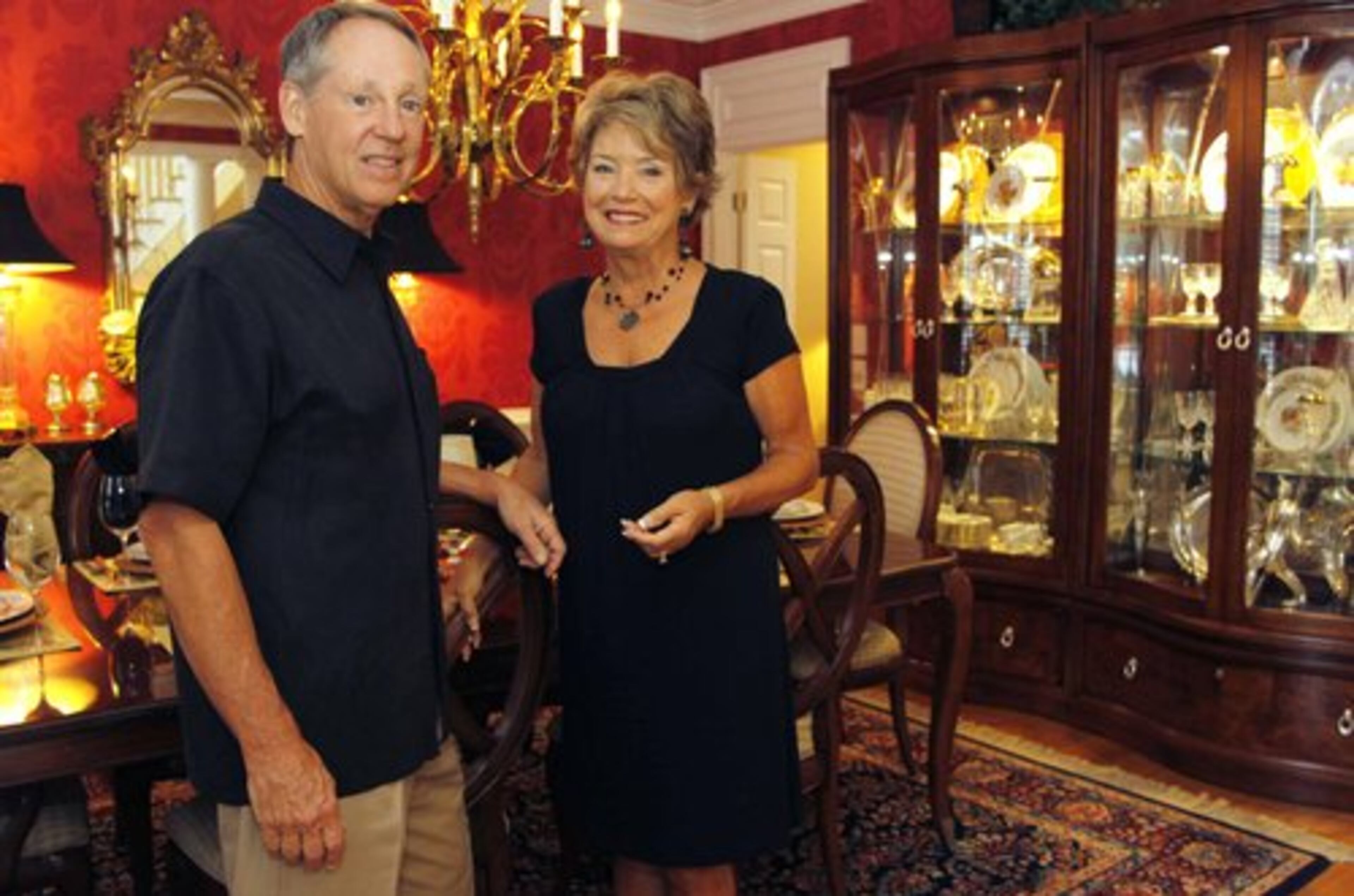 "We've been in Georgia 51 years. We like cluster living, we were trying to find something that was less maintenance in the yard, we've always lived in Dunwoody and decided our last move would be this one," shares Lisa Radigan, pictured with her husband Tim.