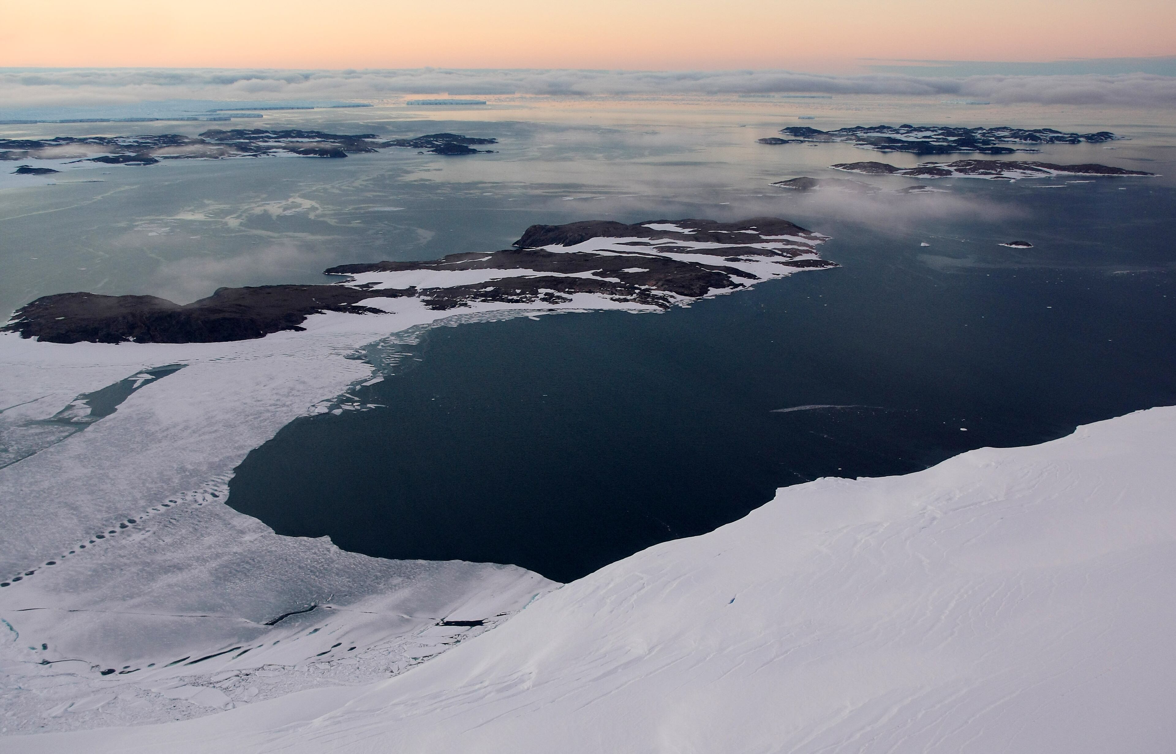 OK, so the icy shores of Antarctica might not be everyone's idea of a dream vacation, but the scenery made for a unique photo shoot.