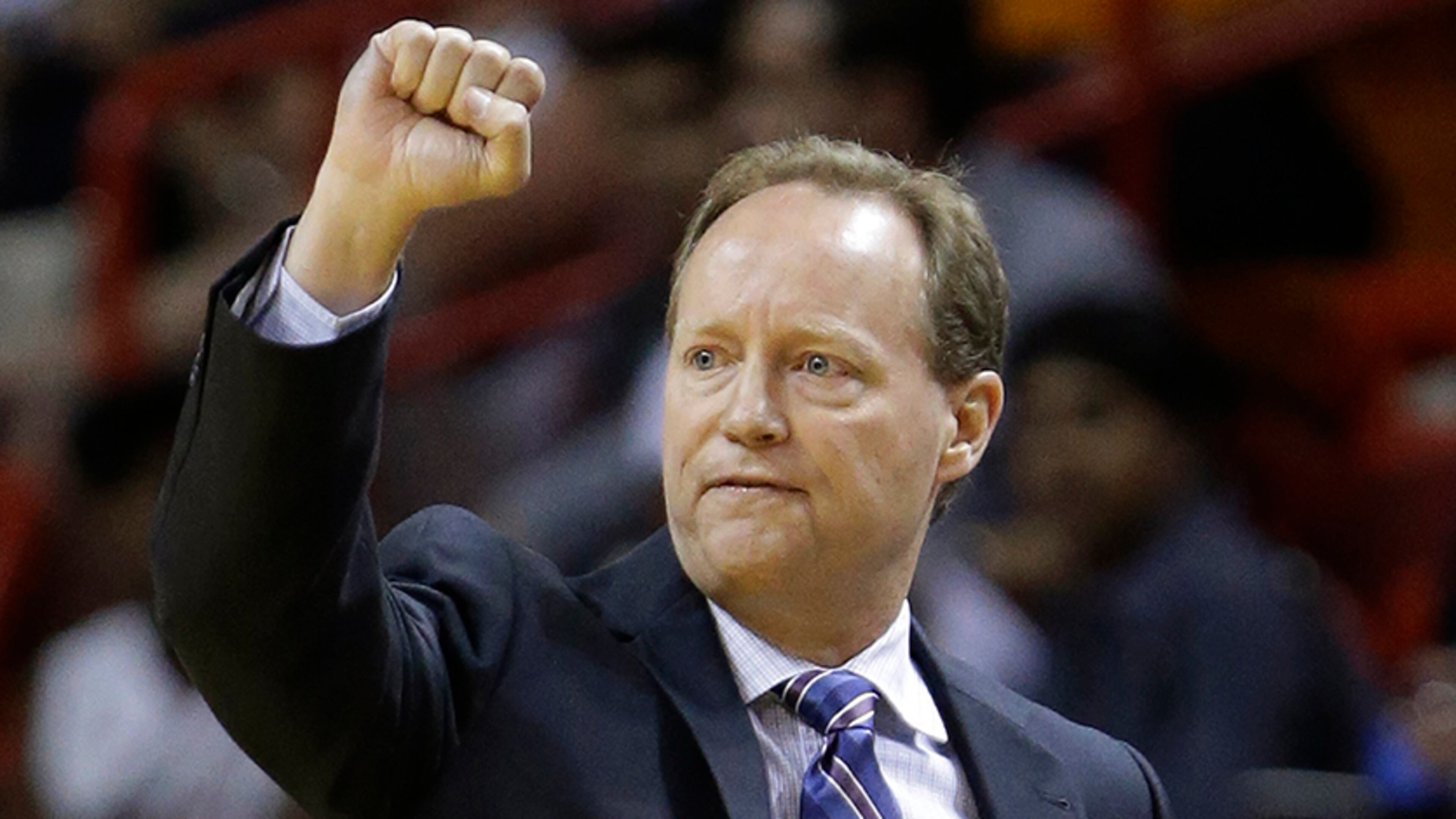 Mike Budenholzer is entering his second season as the Hawks head coach.