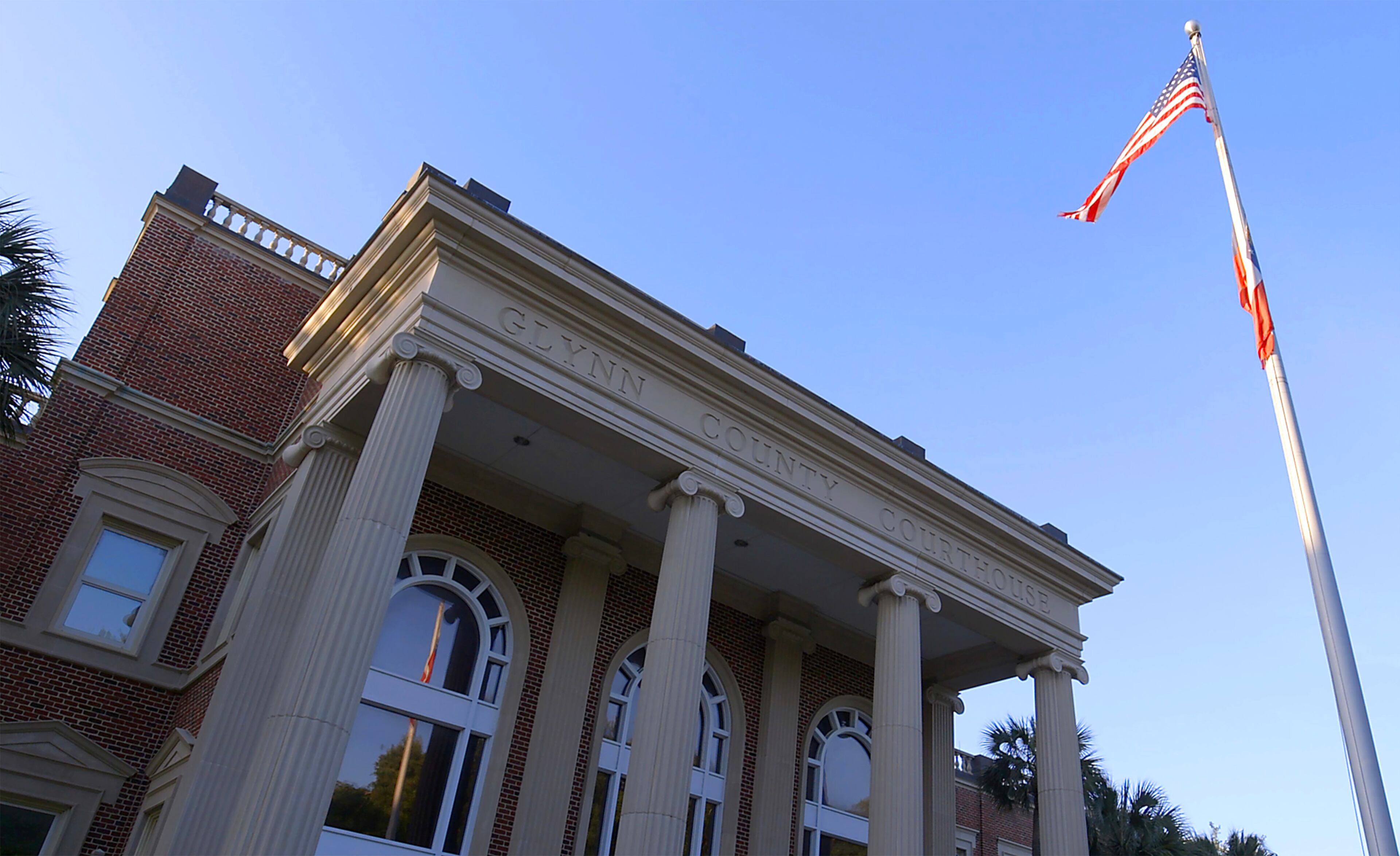 Glynn County Courthouse in Brunswick, where Dennis Perry stood trial for the 1985 murders of Thelma and Harold Swain. (RYON HORNE RHORNE@AJC.COM)