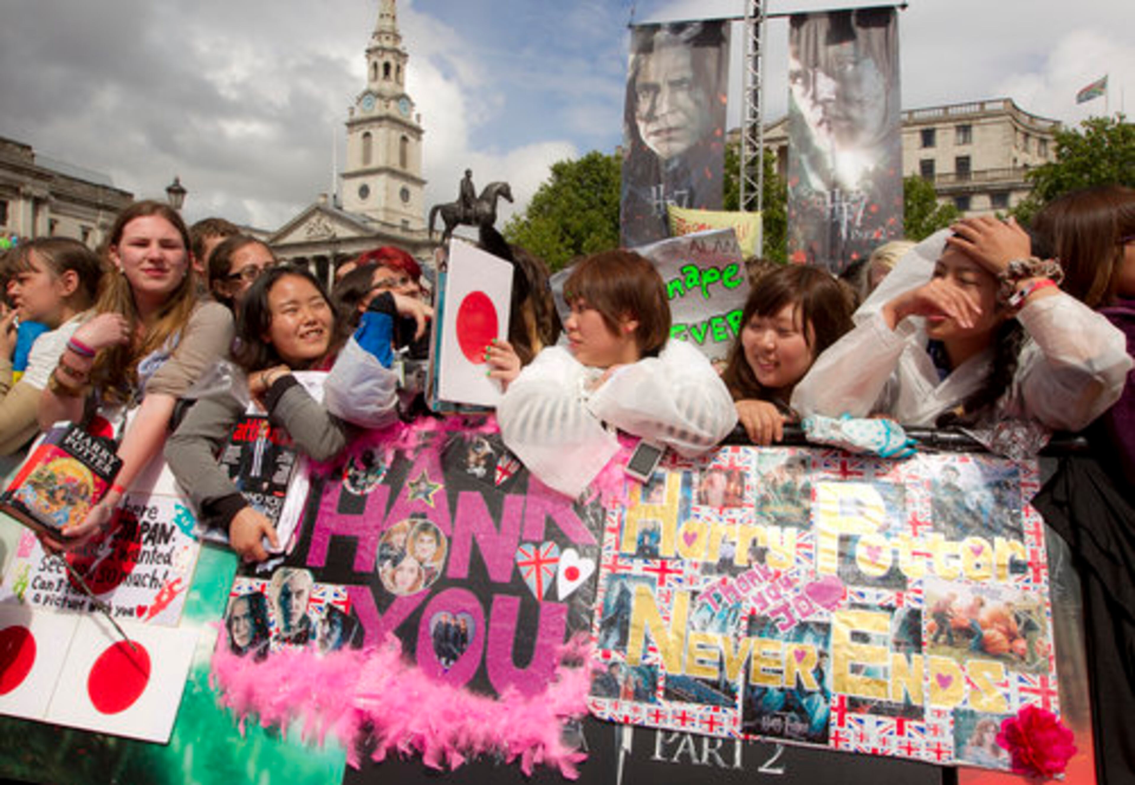 Some fans travelled thousands of miles -- including fans from America, Japan and Mexico -- for the event.