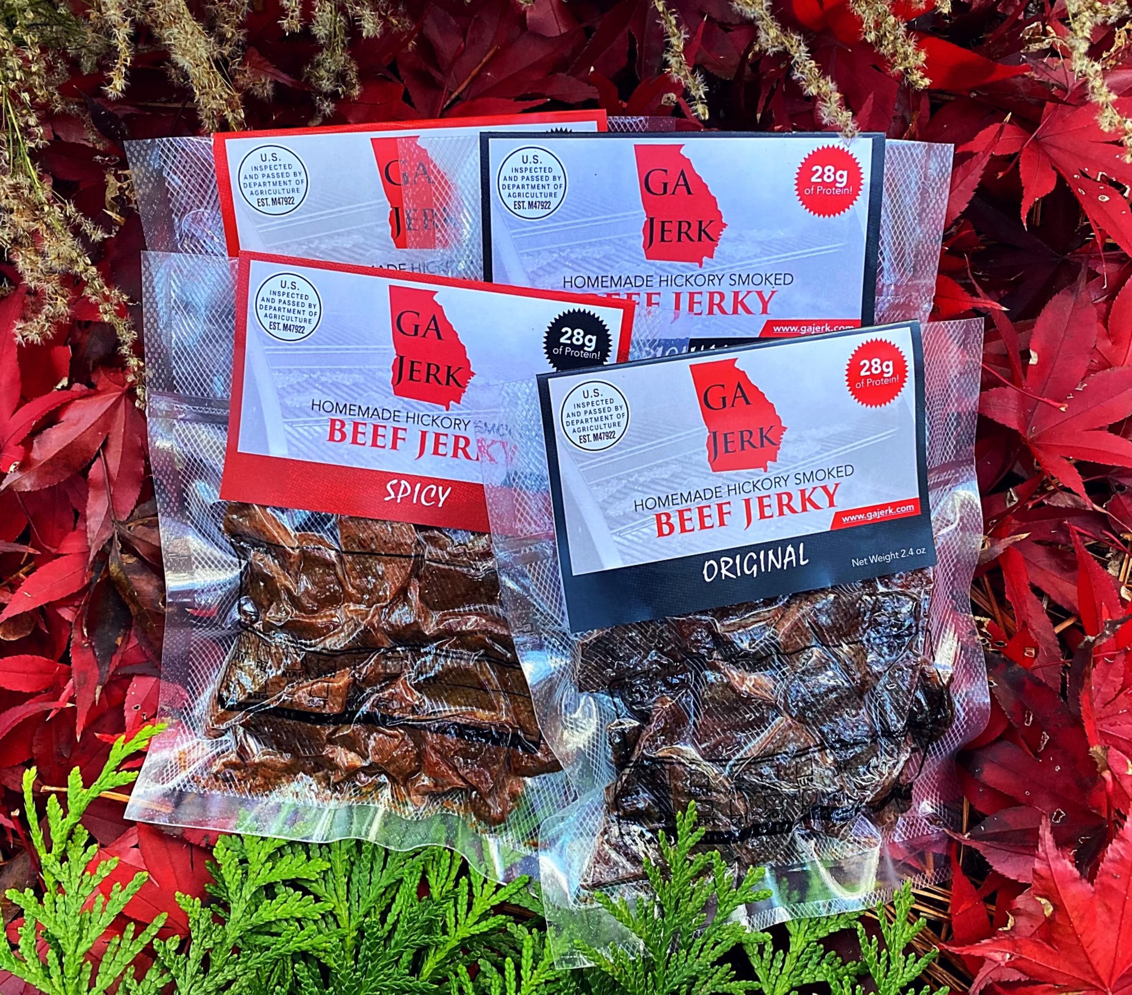 GA Jerk currently comes in two flavors: original and spicy. In the works are teriyaki, gluten- and sugar-free versions.
(Courtesy of GA Jerk)