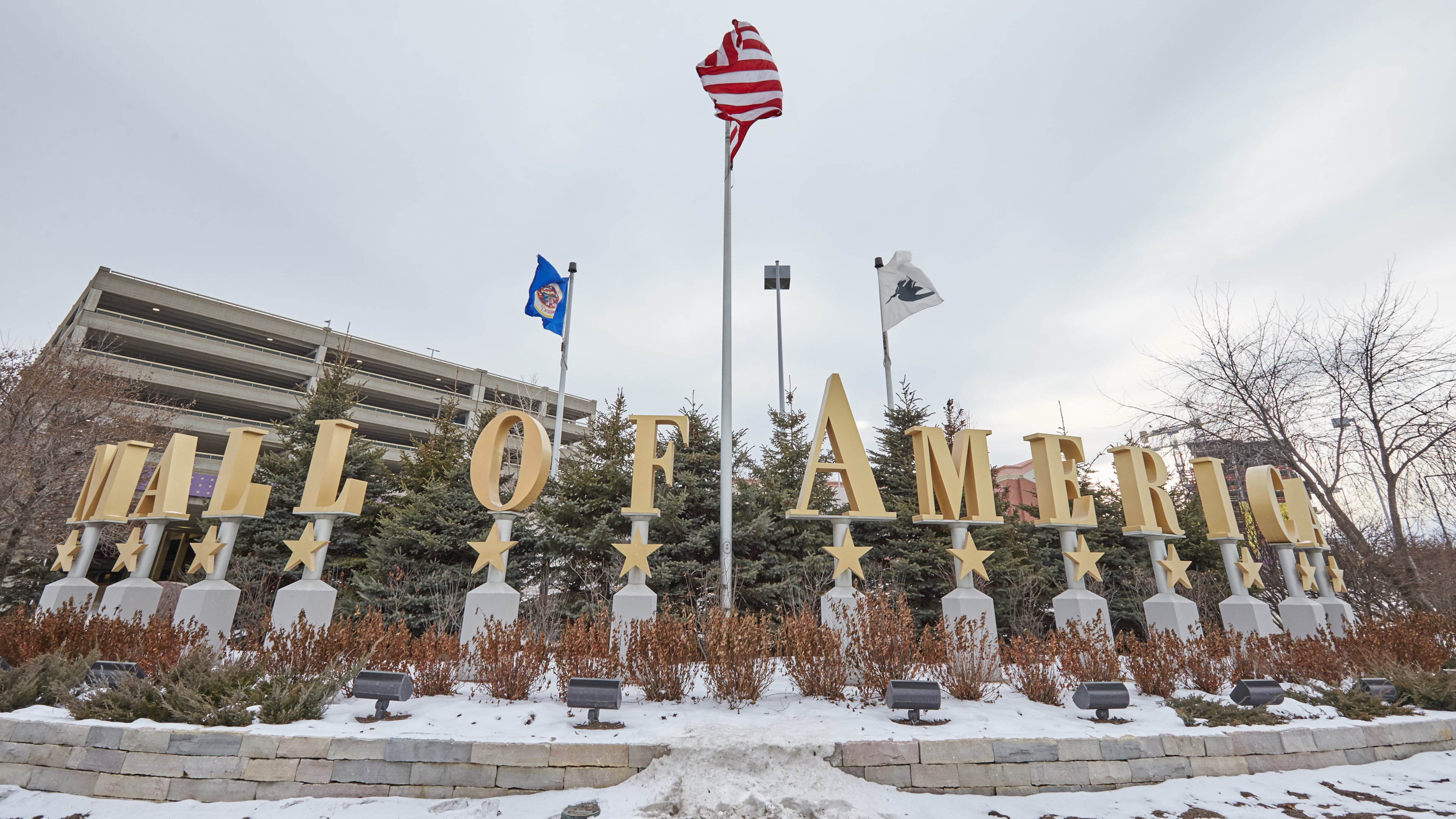 BLOOMINGTON, MN - FEBRUARY 23: An exterior view of Mall of America. The mall has its first black Santa in the 24 years it's been open this holiday season. (Photo by Adam Bettcher/Getty Images)