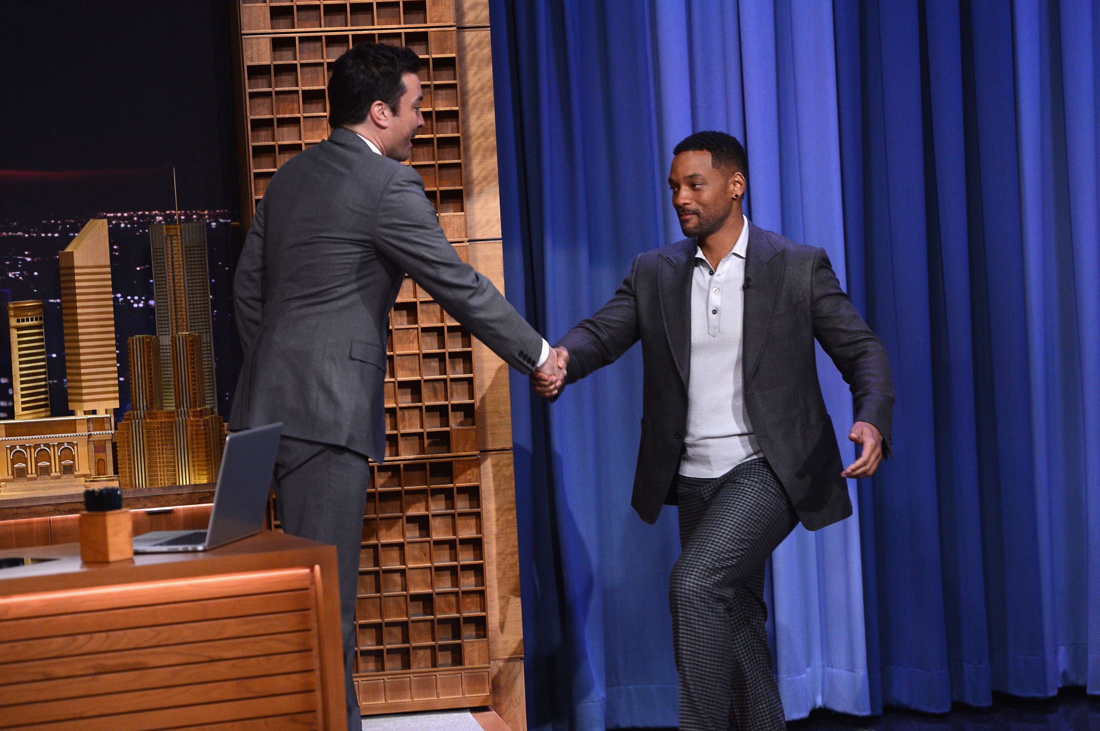 Will Smith visits "The Tonight Show Starring Jimmy Fallon" at Rockefeller Center on February 17, 2014 in New York City.