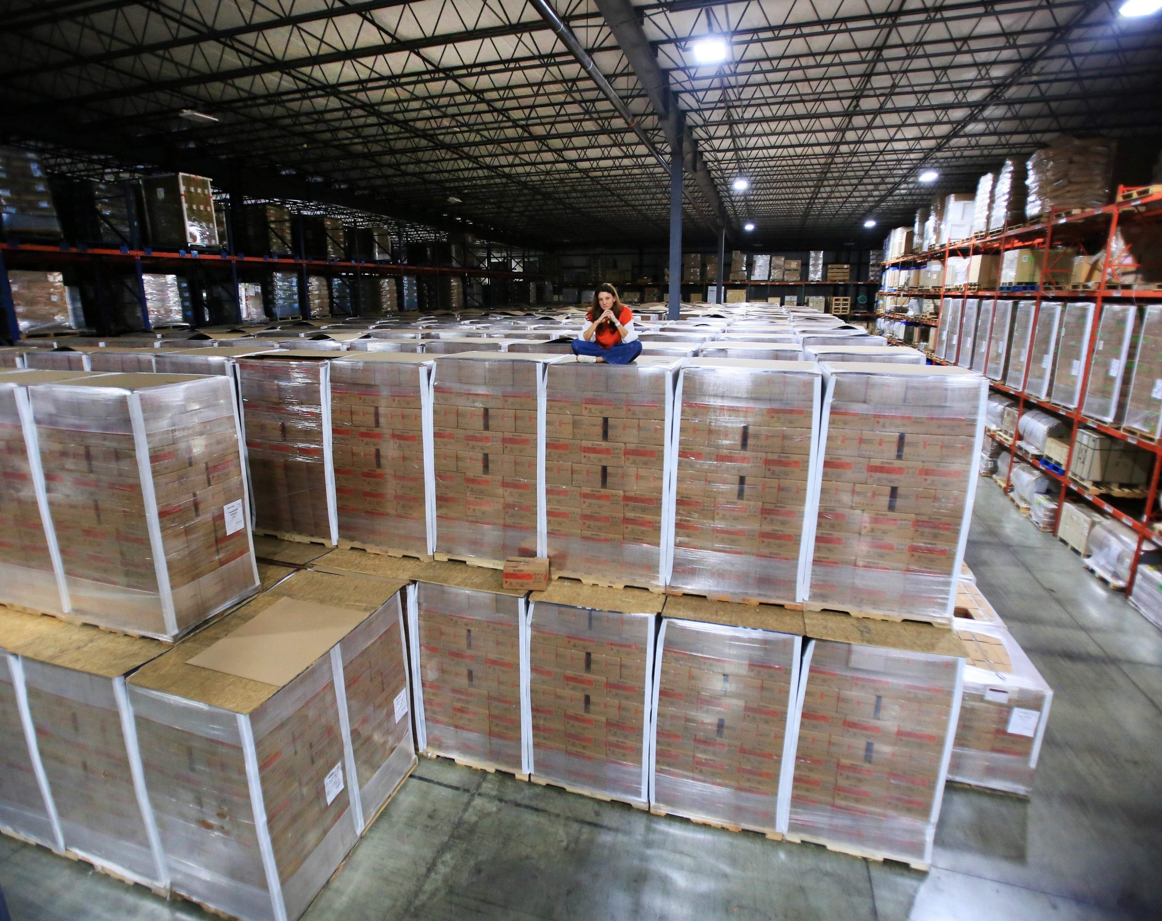 Since March, Edesia’s supply of Plumpy’Nut therapeutic food has grown to 185,000 boxes. They are stored in warehouses in North Kingstown, Rhode Island, said Edesia founder and CEO Navyn Salem. “Children need it now,” Salem said, adding: “We have got to get our supply chains and revenue streams running as soon as possible to make sure that we are minimizing the loss of life, wherever possible." COURTESY OF EDESIA