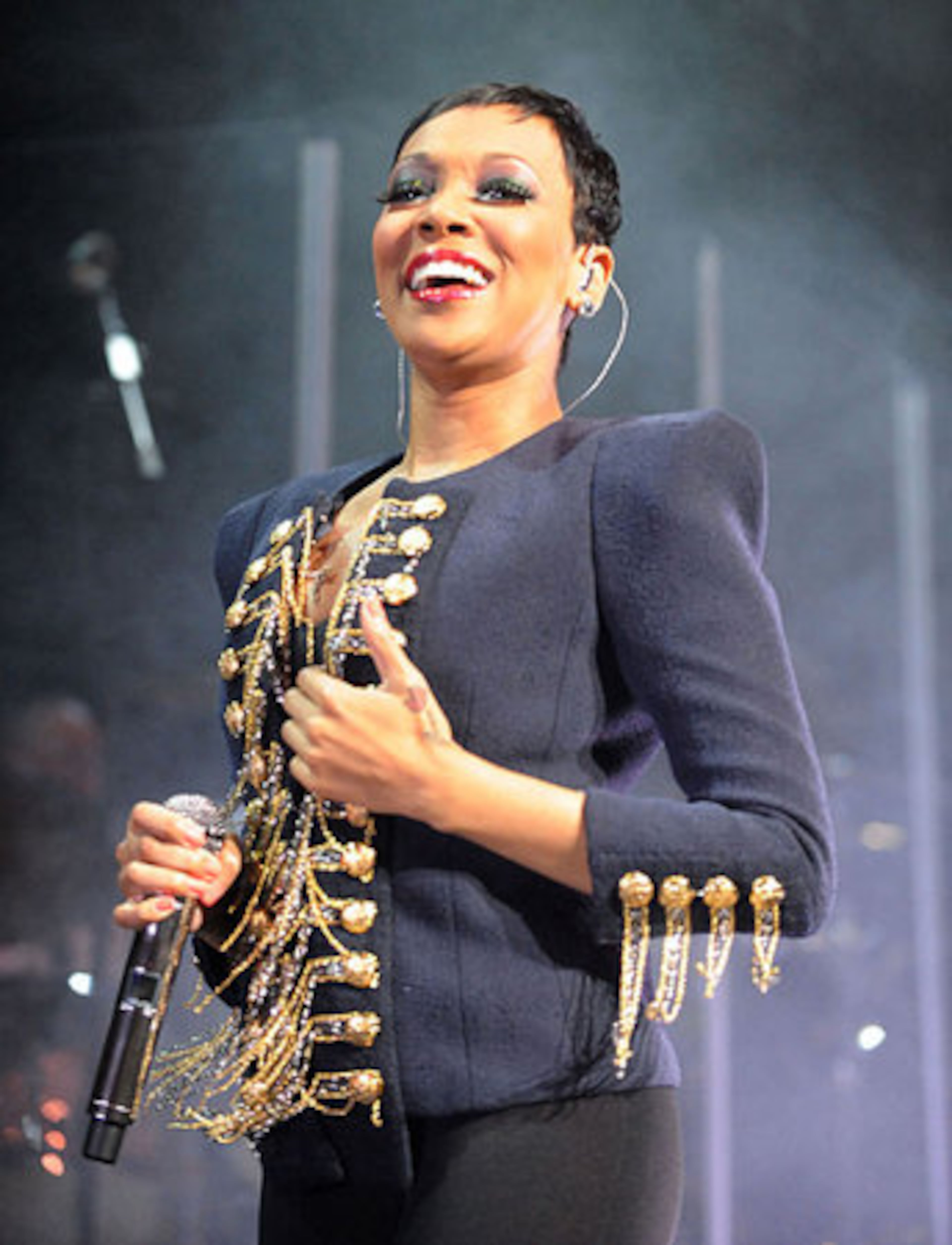 Monica performs. Trey Songz and Monica headlined an evening of R&B at the sold out Fabulous Fox Theatre Friday night.