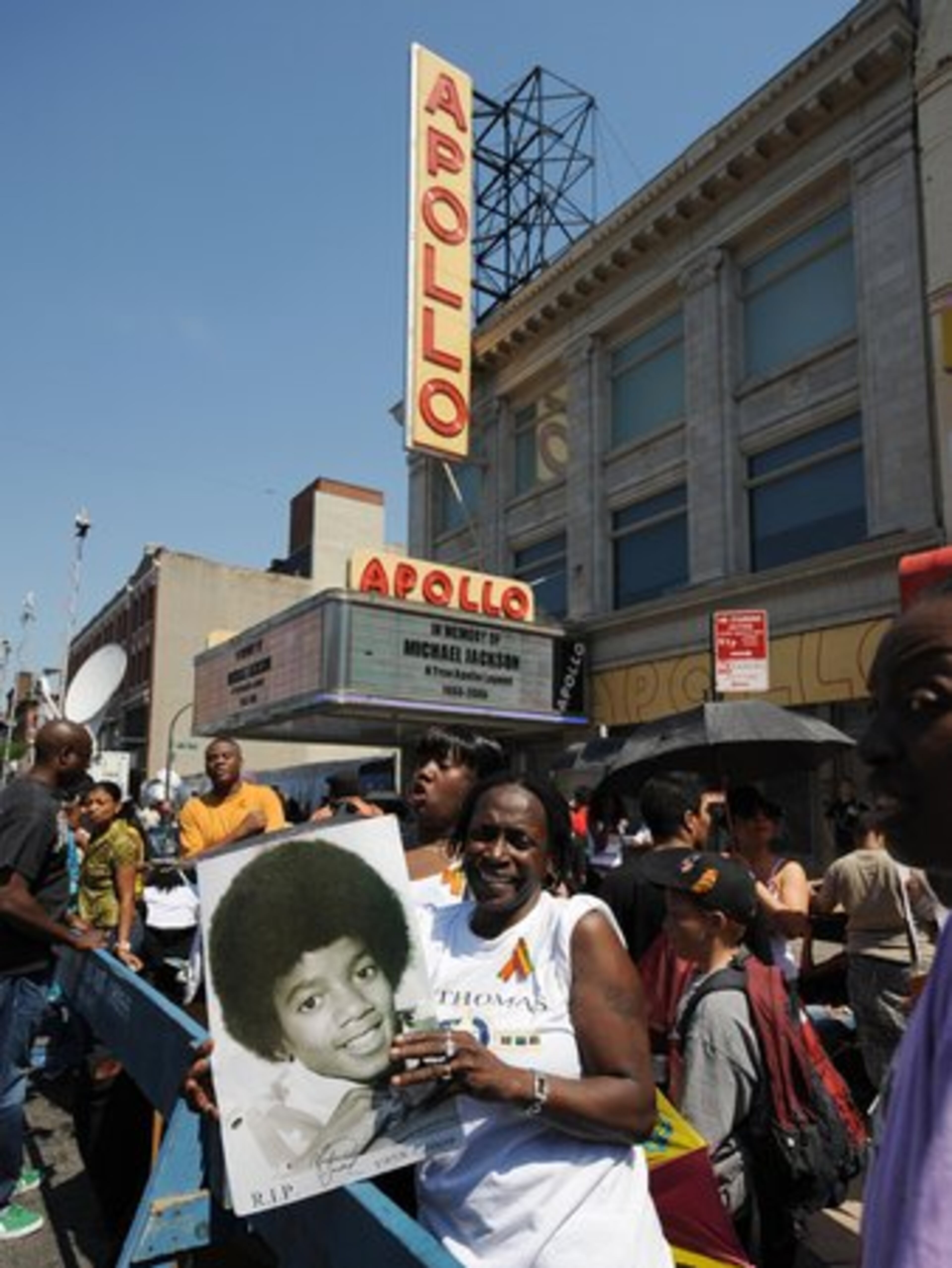 Tuesday's salute at the Apollo began with a eulogy by the Rev. Al Sharpton.