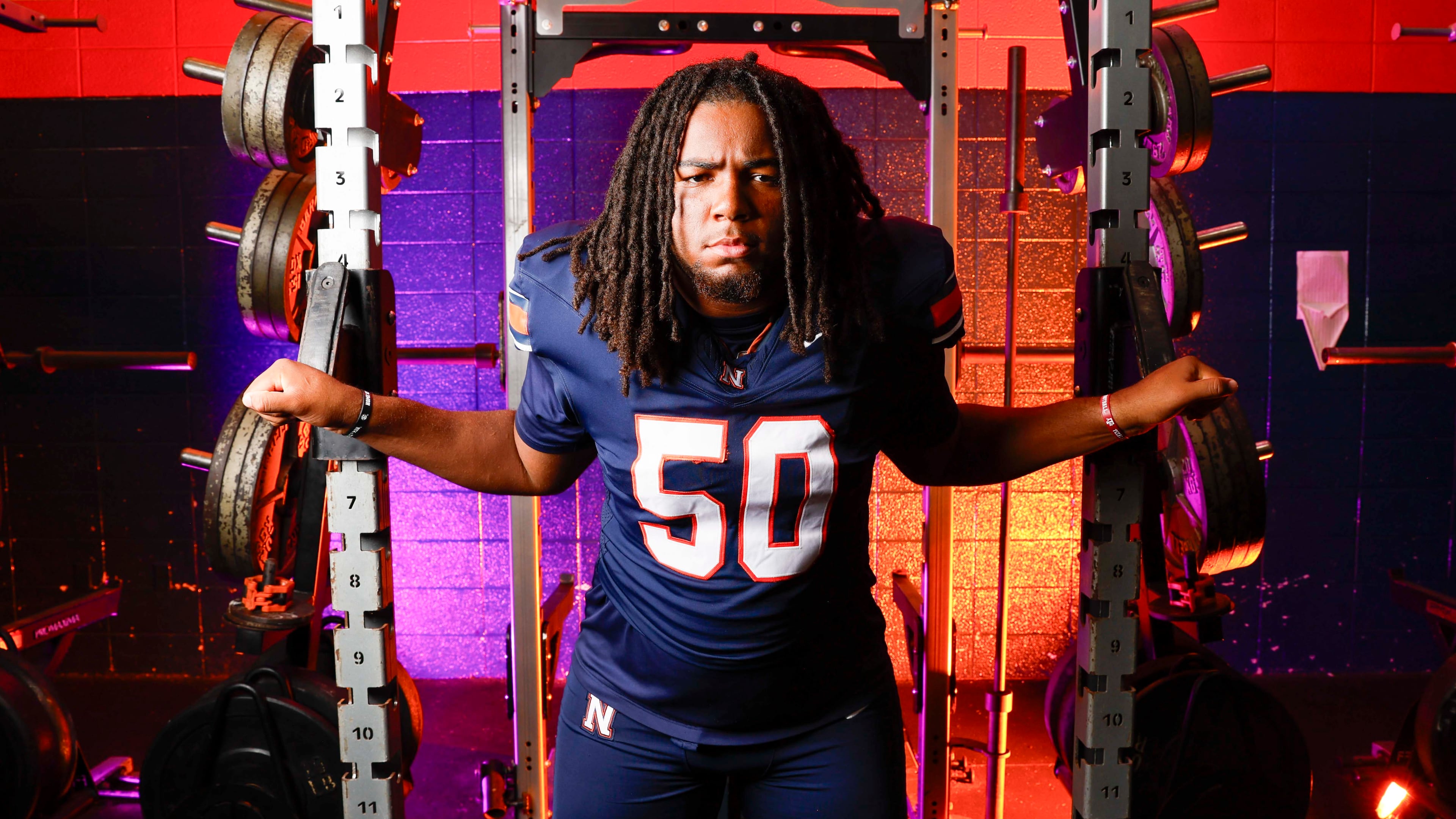 AJC Super 11 Elijah Patmon, a defensive tackle and defensive end at Northside (Warner Robins), committed to Texas A&M. (Miguel Martinez/AJC)
