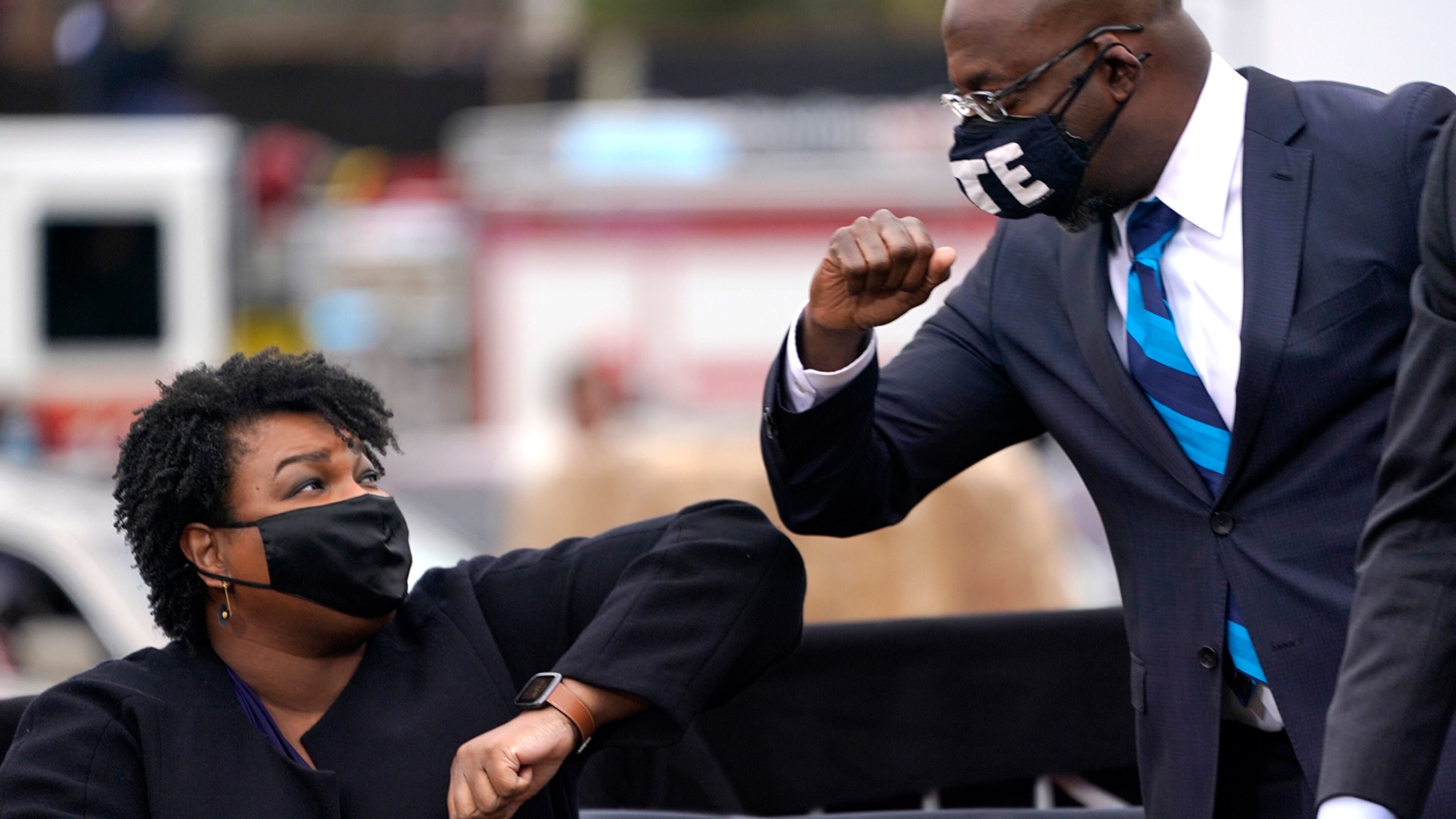 Democratic gubernatorial candidate Stacey reporter earlier this month that she raised more than $22 million in campaign contributions between May 1 and June 30. Democratic U.S. Sen. Raphael Warnock reported this past week that he raised $17.2 million from April through June. (Drew Angerer/Getty Images/TNS)