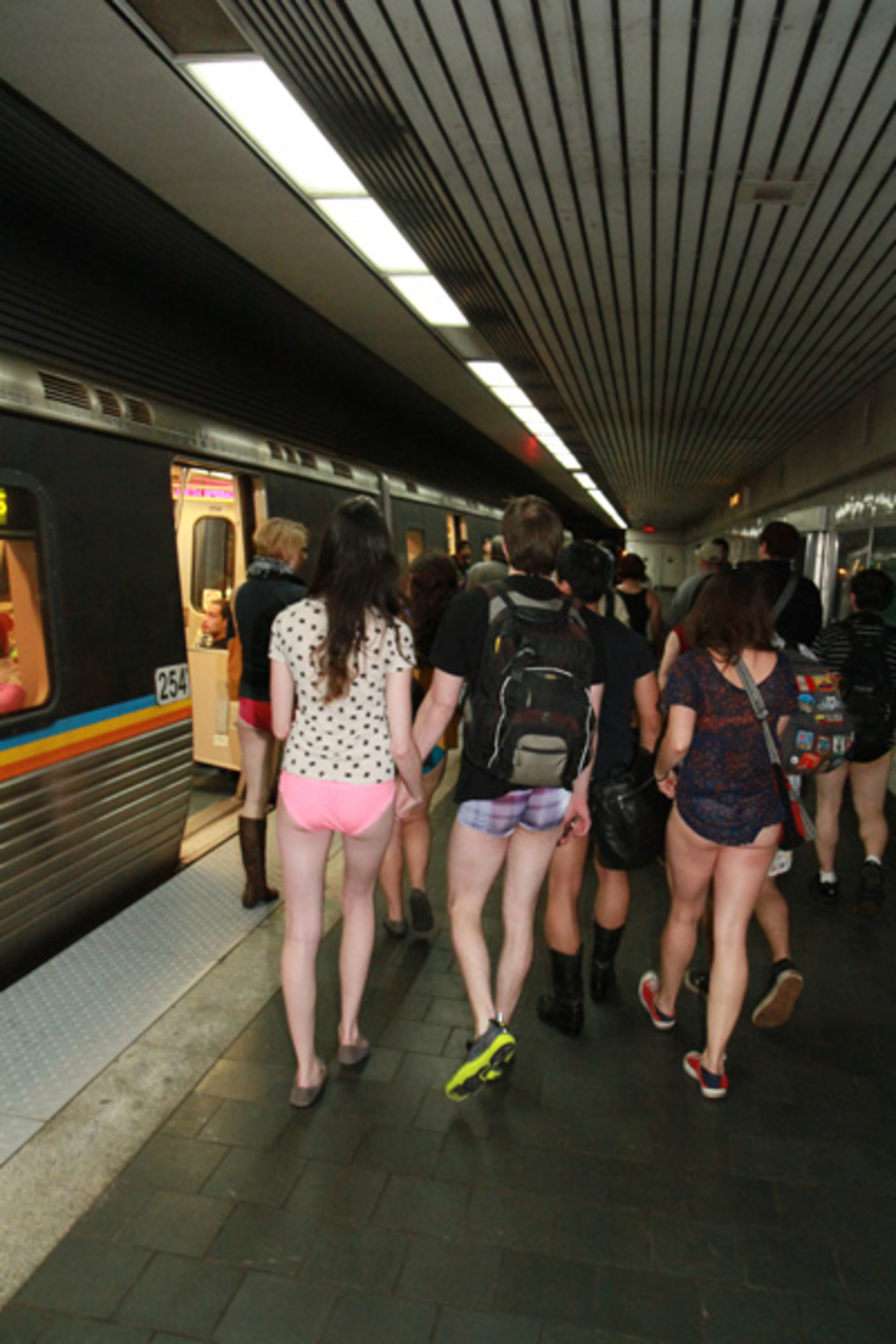 The group then boarded MARTA for a ride to the Lindbergh station.