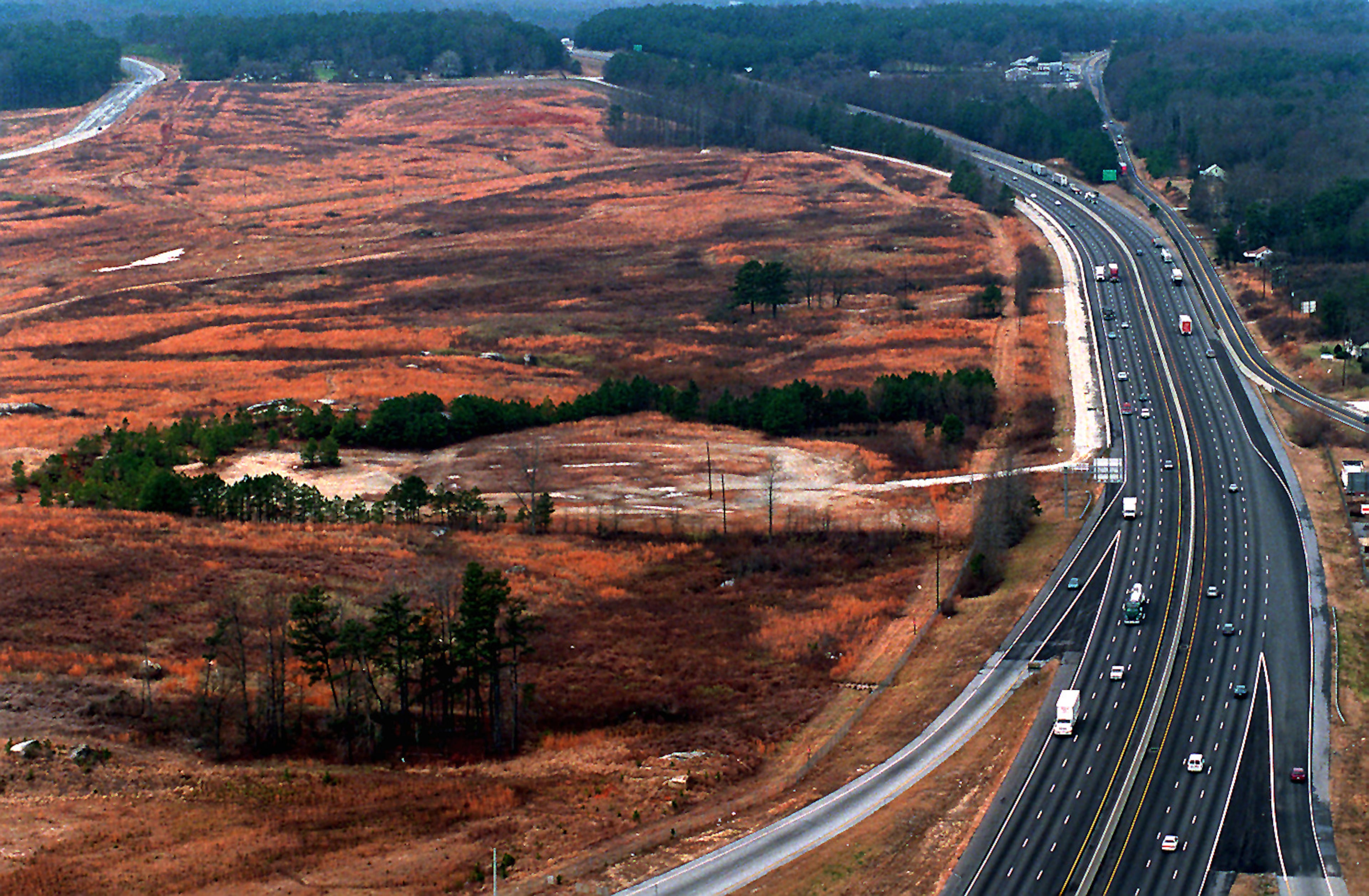 CONYERS The expansive Turner Hill Mall site sits vacantly along side of I 20 at Turner Hill Road as seen in this aerial photo from Tuesday Feb 14 1995